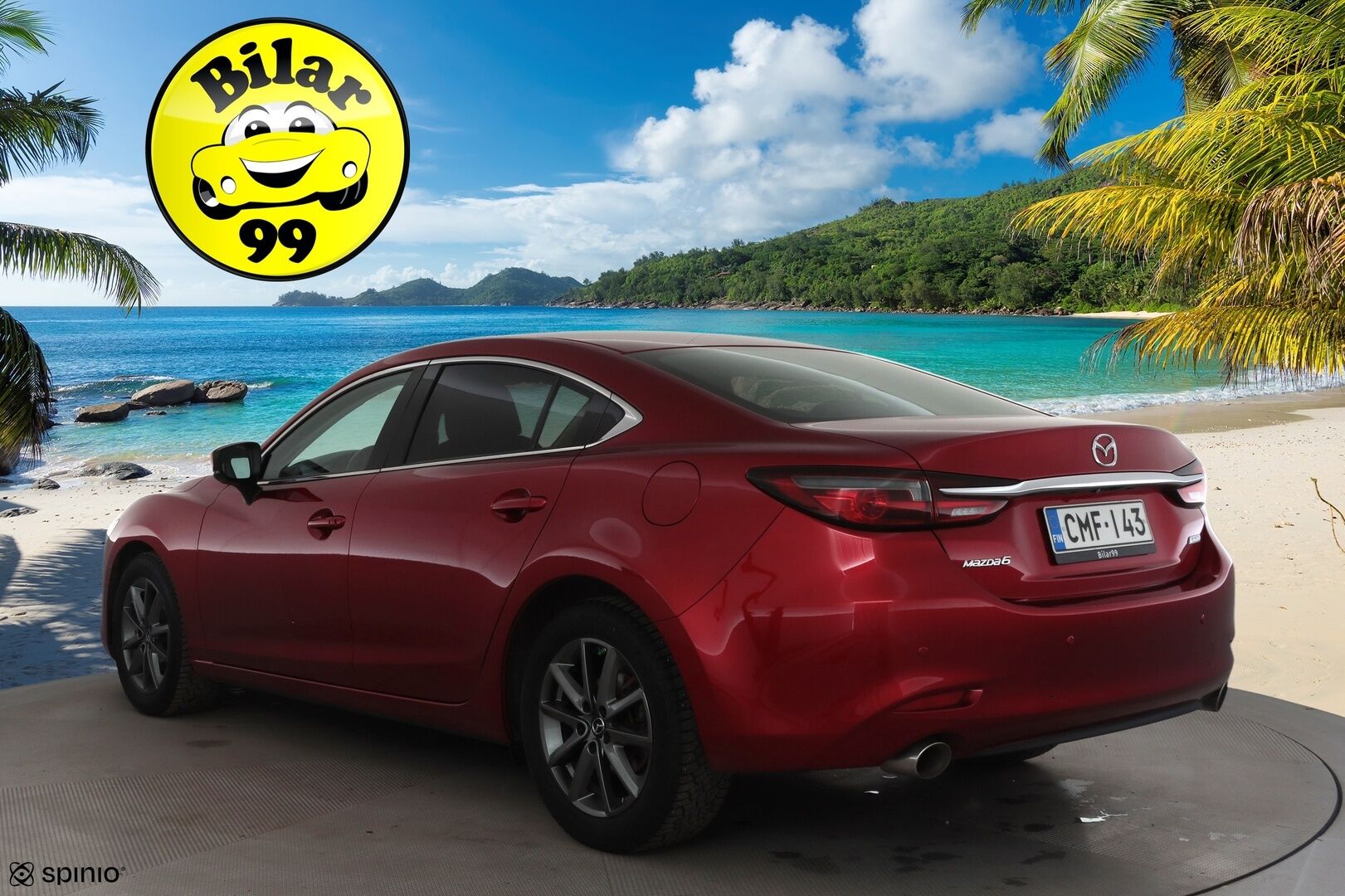 Mazda Mazda6 2019 Sedan 2,5 (194) SKYACTIV-G Luxury Business 6AT  * ACC / 360° / LED / Navi / Muistipenkki / Bose / Lohko+Sisä * - Ilmastoidut nahat / KeylessGo / HUD / Kahdet renkaat aluvanteilla / Merkkihuollettu