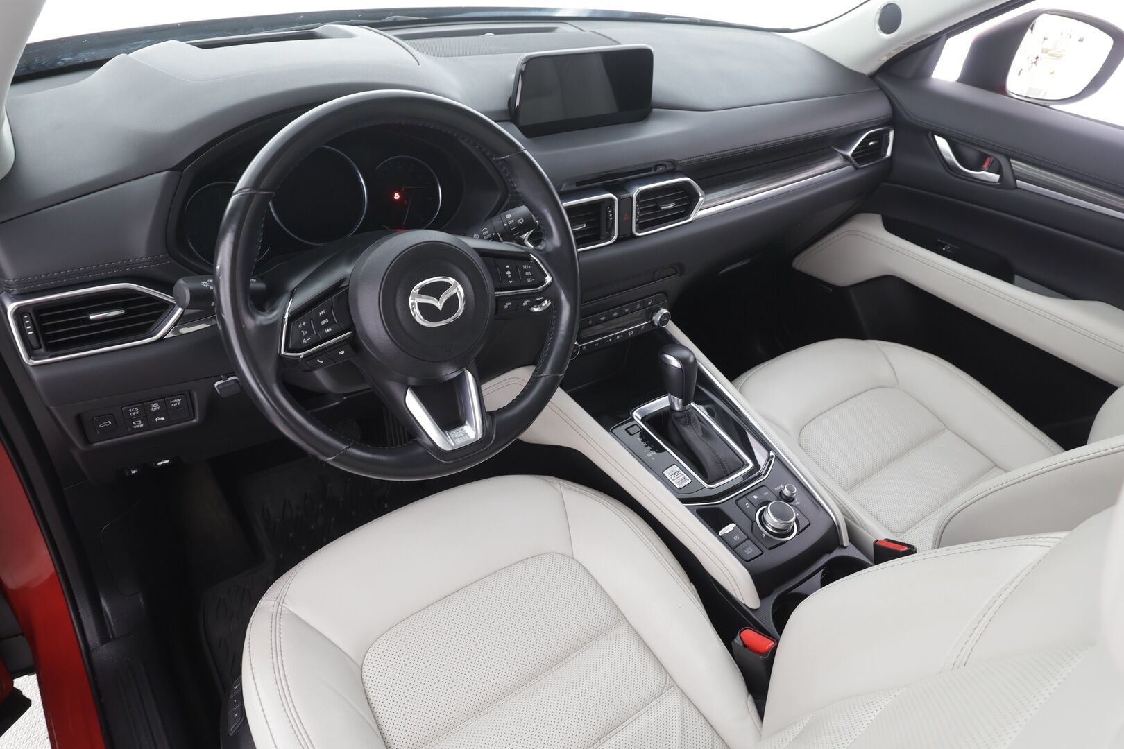 Mazda CX-5 2019 2,5 SKYACTIV-G AWD Luxury 6AT FR2 Vaalea nahkaverhoilu - | Bose | 360 | Webasto | ACC | Ilmastoitu Muistipenkki | LED | Kaistavahti | Katveavustin | Navi | Keyless | Suomi-auto | Kahdet renkaat |