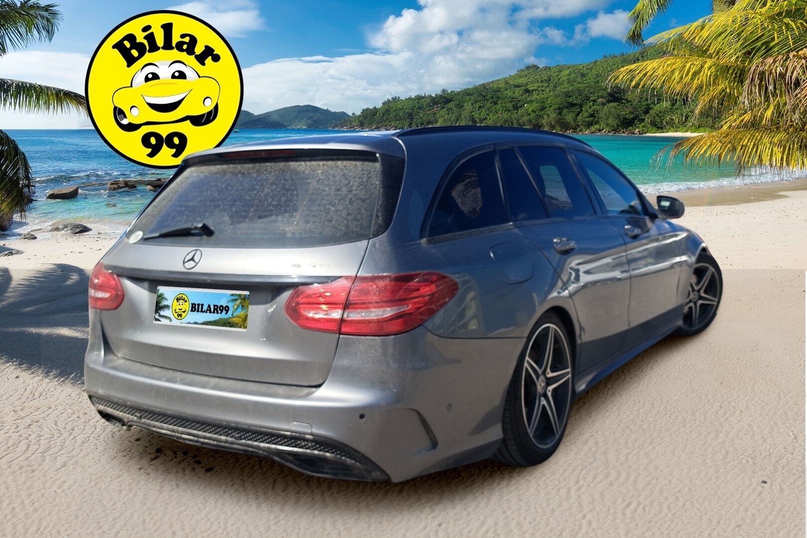 Mercedes-Benz C 2018 220 d T A Business AMG - | AMG-sisä & ulkopaketit | Burmester | Vetokoukku | LED | Nahkasisusta | Lohkolämmitin | Navi |