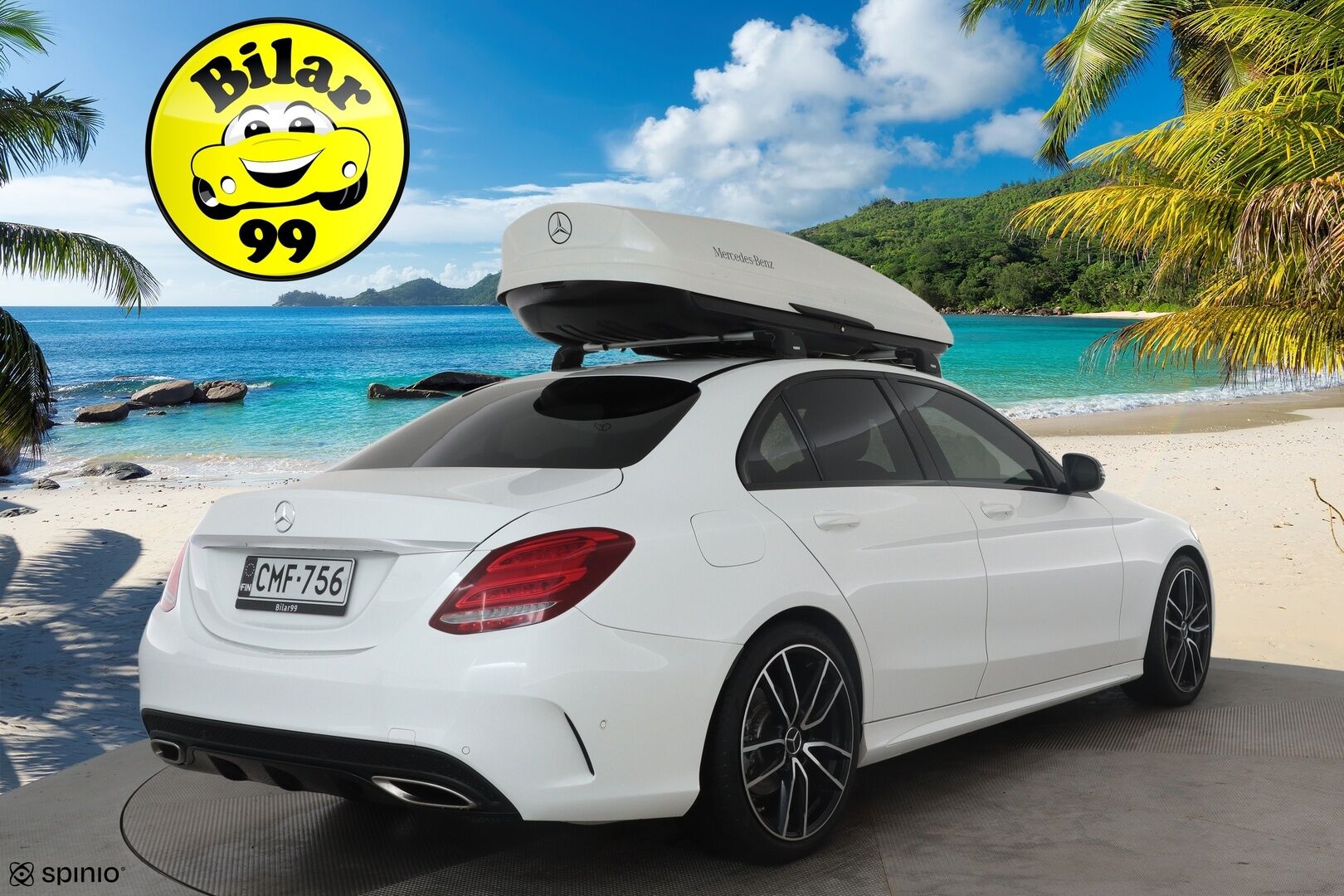 Mercedes-Benz C 2016 C 180 A AMG Premium Edition *Night-paketti / LED High Performance / Vakkari / Nahkasisusta / P.tutkat / Lohkolämmitin* - Alkuperäinen kattoboksi! 
