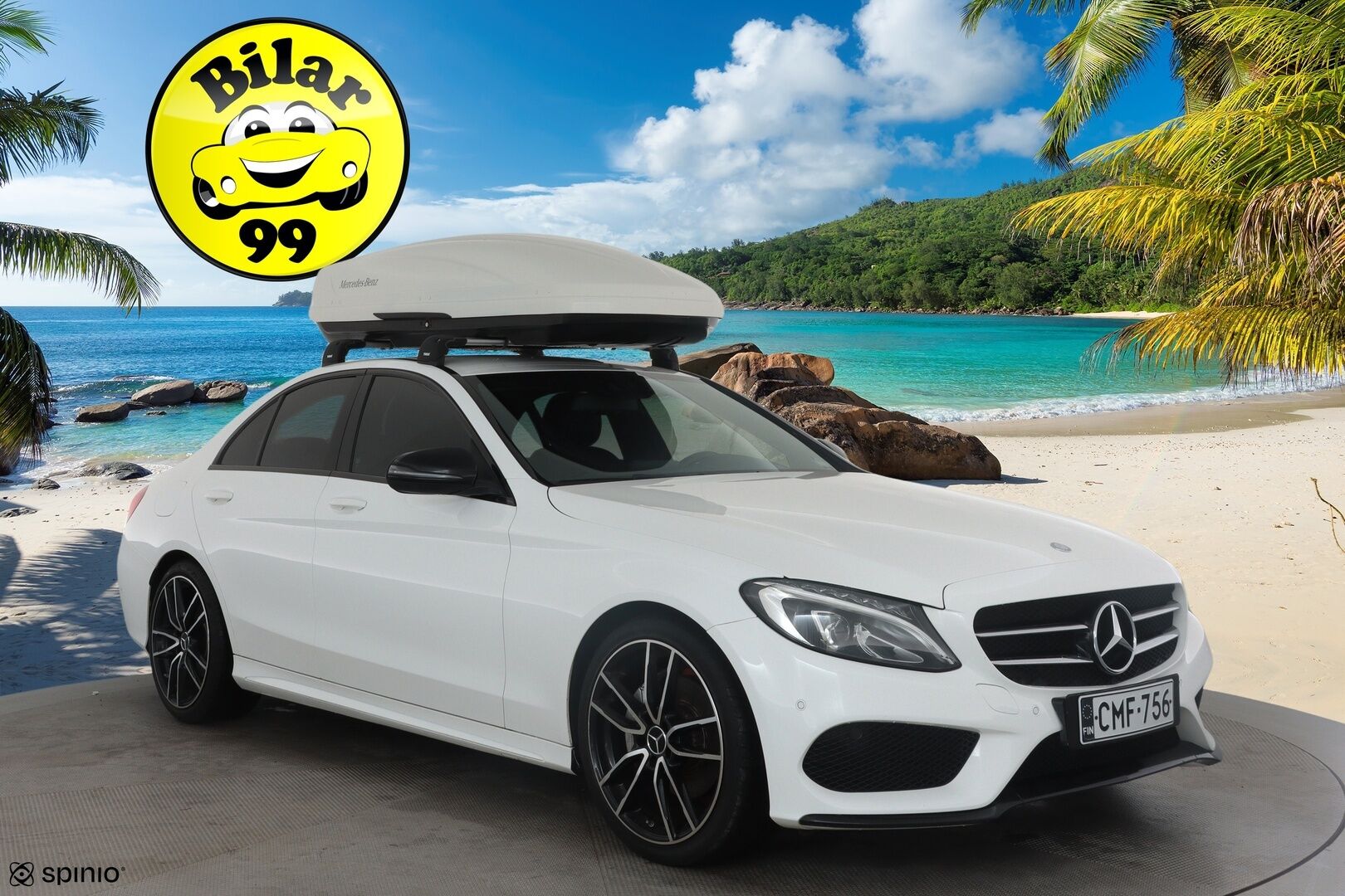 Mercedes-Benz C 2016 C 180 A AMG Premium Edition *Night-paketti / LED High Performance / Vakkari / Nahkasisusta / P.tutkat / Lohkolämmitin* - Alkuperäinen kattoboksi! 