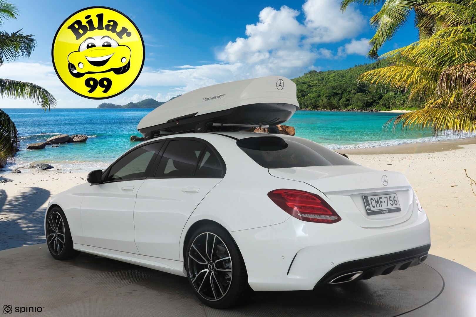 Mercedes-Benz C 2016 C 180 A AMG Premium Edition *Night-paketti / LED High Performance / Vakkari / Nahkasisusta / P.tutkat / Lohkolämmitin* - Alkuperäinen kattoboksi! 