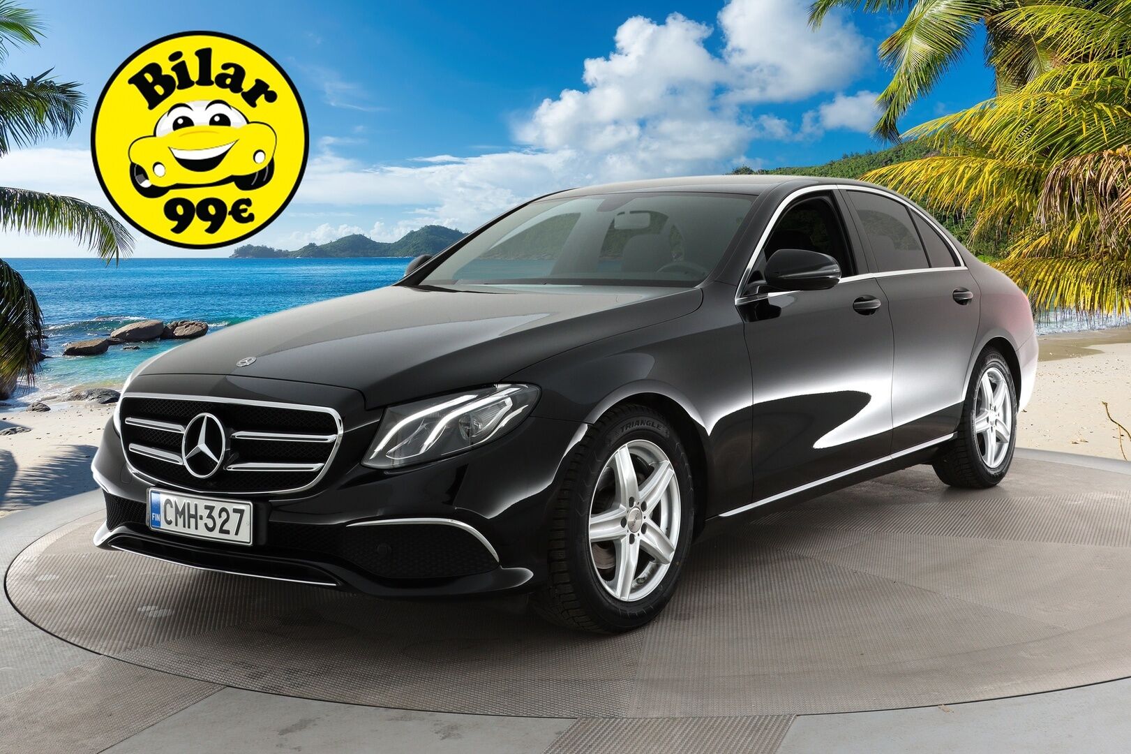 Mercedes-Benz E 2019 200 d A Business * Nahkasisusta / P-Kamera / Lohkolämmitin / Navi * - 3,99 % KORKOTARJOUS TÄHÄN AUTOON - * Suomi-auto / 2x Renkaat / Vähän ajettu *