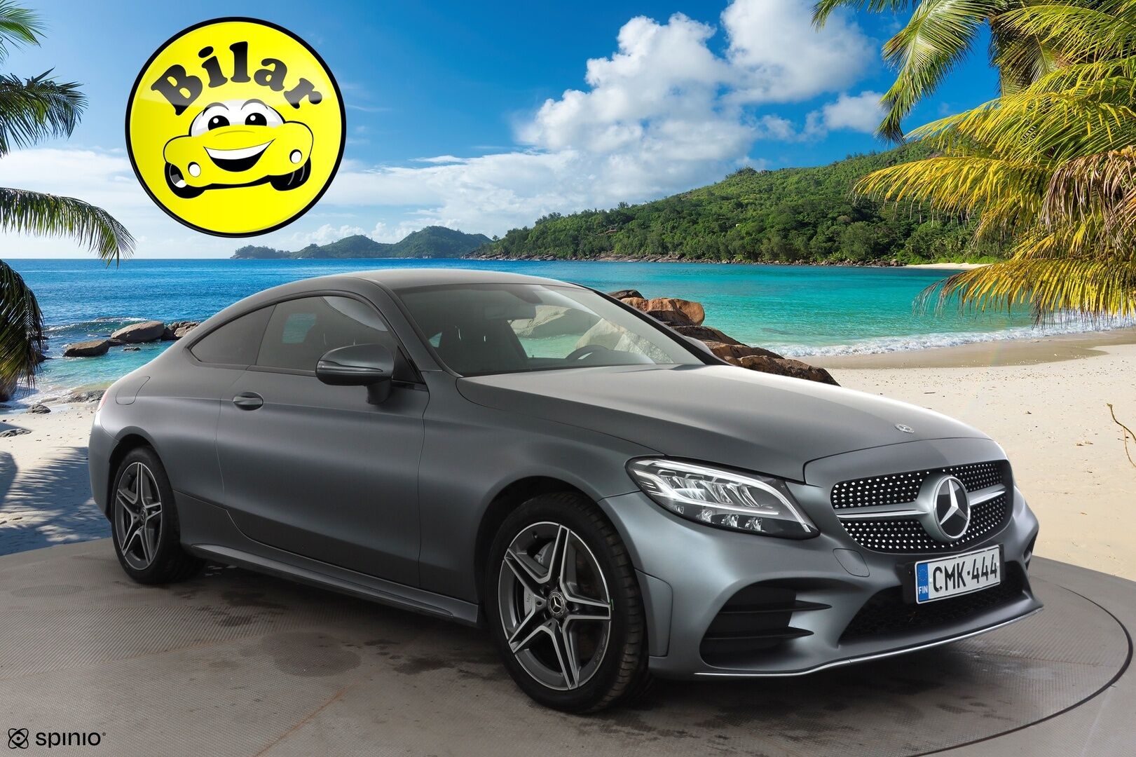 Mercedes-Benz C 2019 400 4Matic A Coupe AMG - | Burmester | Facelift | Designo erikoisväri | P.kamera | Sporttipenkit | Apple & Android | LED | Nahka-alcantara | Merkkihuollot | 2x renkaat |