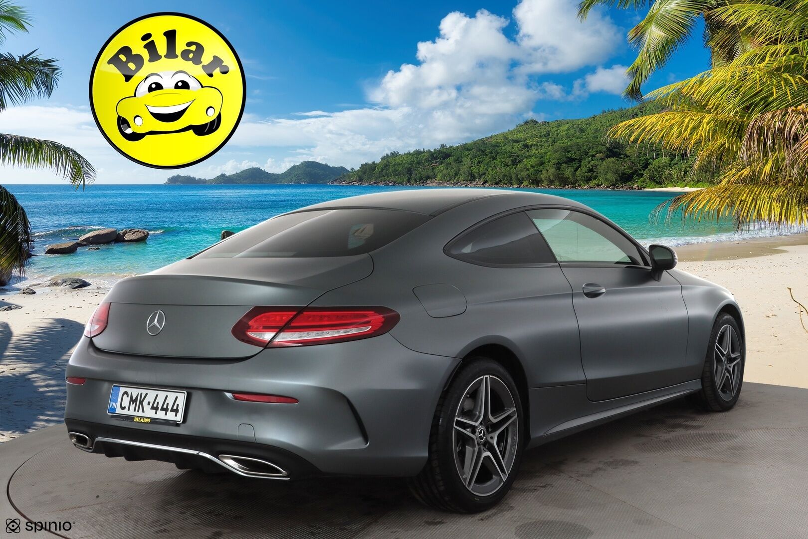 Mercedes-Benz C 2019 400 4Matic A Coupe AMG - | Burmester | Facelift | Designo erikoisväri | P.kamera | Sporttipenkit | Apple & Android | LED | Nahka-alcantara | Merkkihuollot | 2x renkaat |