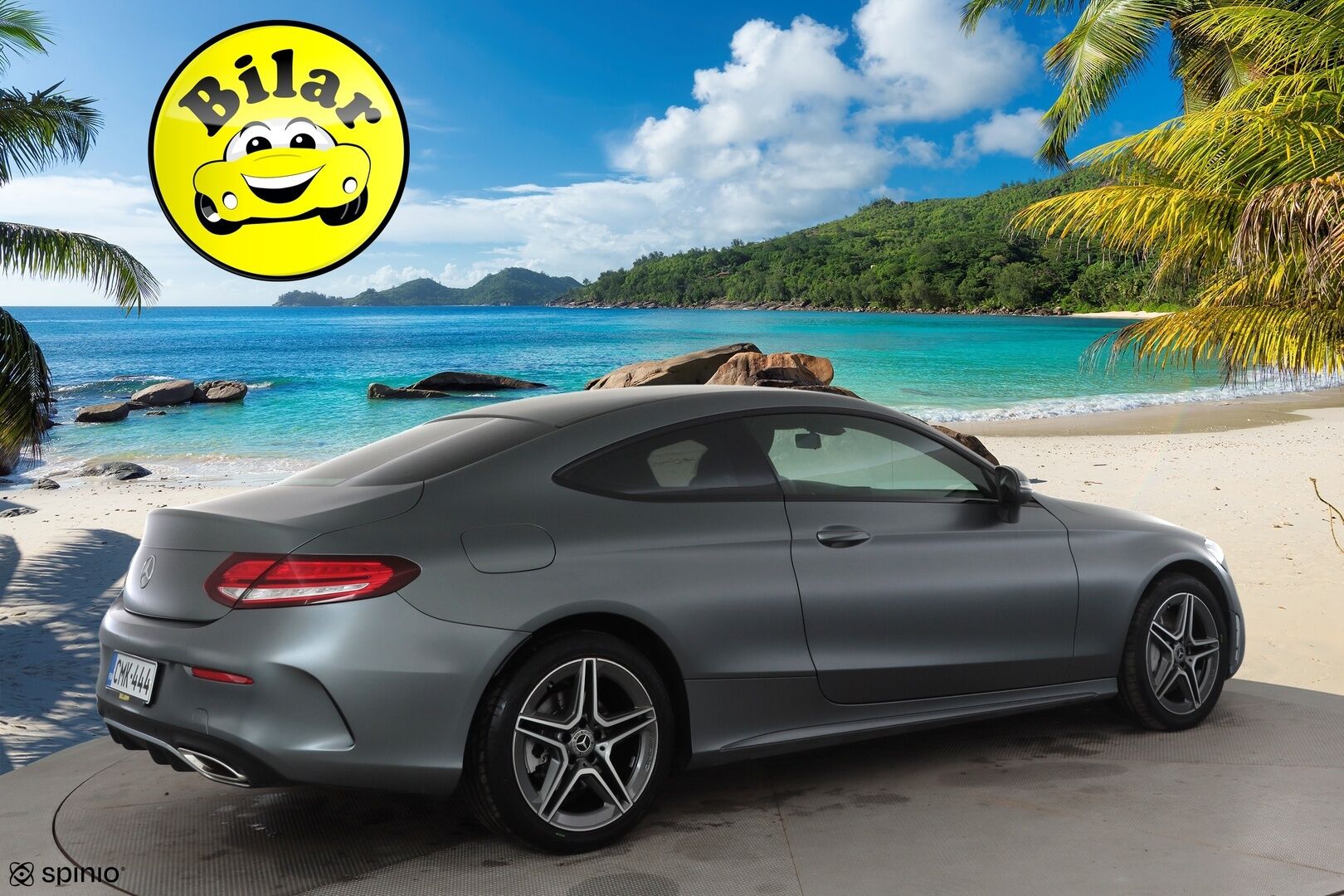 Mercedes-Benz C 2019 400 4Matic A Coupe AMG - | Burmester | Facelift | Designo erikoisväri | P.kamera | Sporttipenkit | Apple & Android | LED | Nahka-alcantara | Merkkihuollot | 2x renkaat |