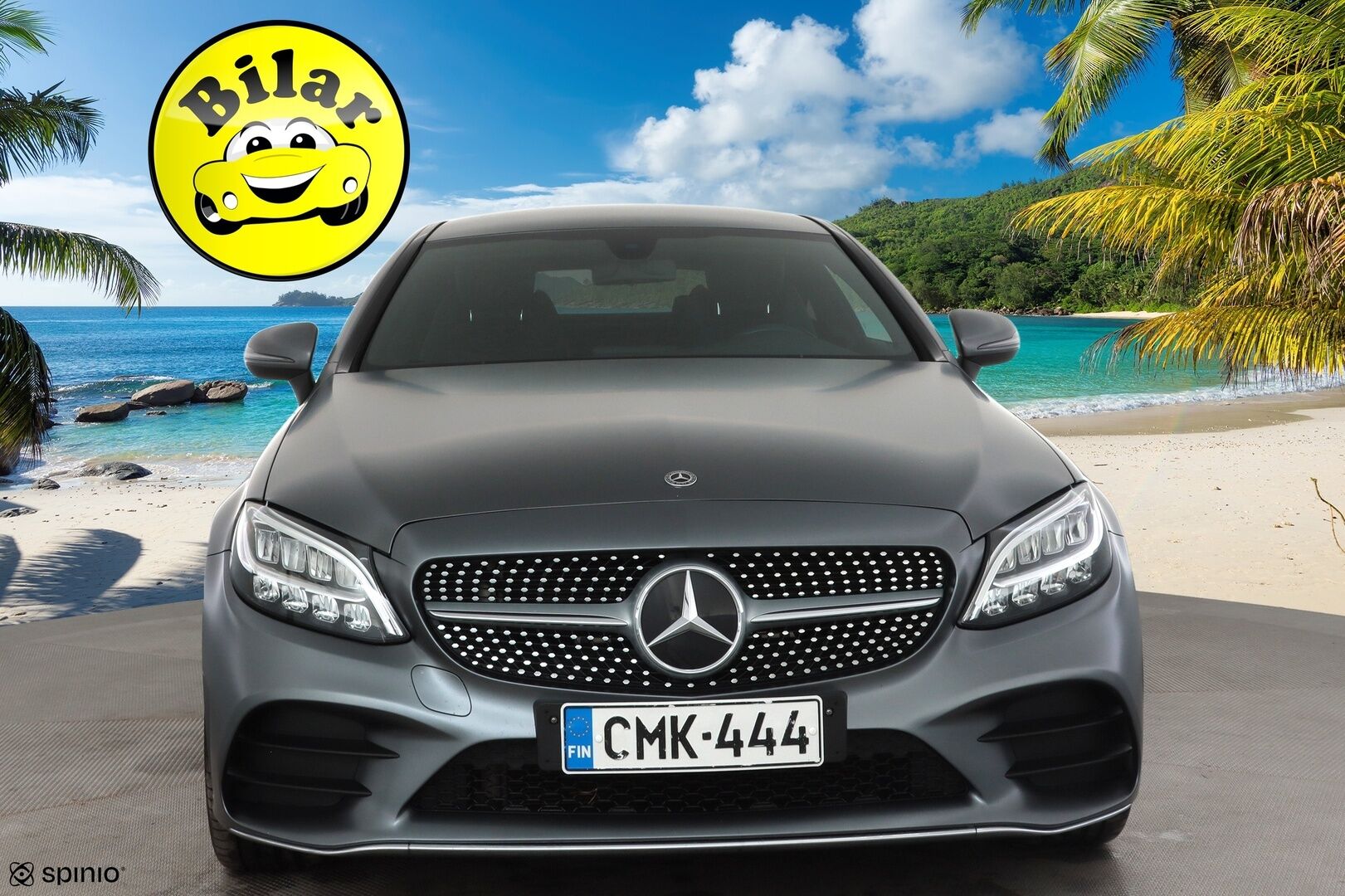 Mercedes-Benz C 2019 400 4Matic A Coupe AMG - | Burmester | Facelift | Designo erikoisväri | P.kamera | Sporttipenkit | Apple & Android | LED | Nahka-alcantara | Merkkihuollot | 2x renkaat |