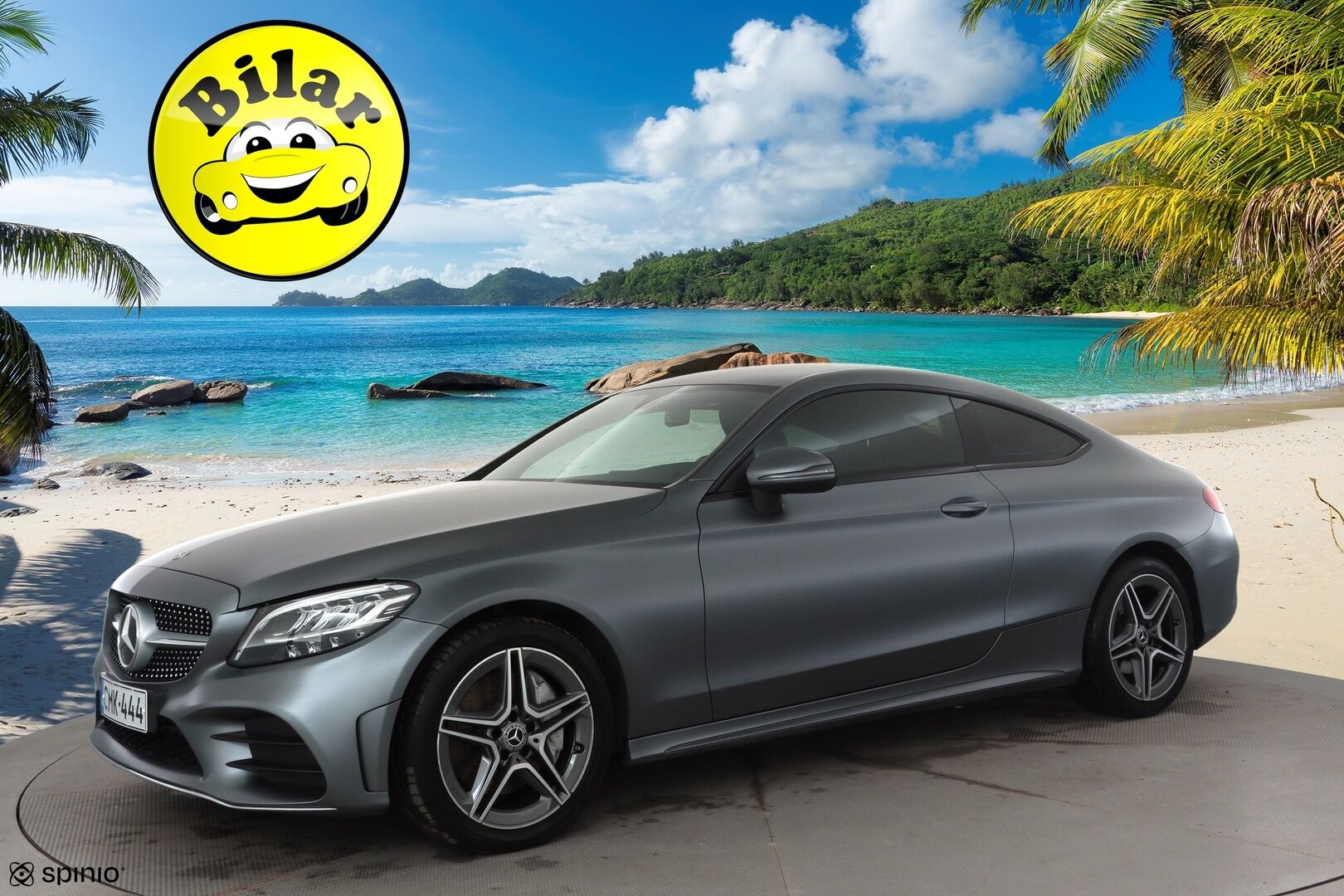Mercedes-Benz C 2019 400 4Matic A Coupe AMG - | Burmester | Facelift | Designo erikoisväri | P.kamera | Sporttipenkit | Apple & Android | LED | Nahka-alcantara | Merkkihuollot | 2x renkaat |