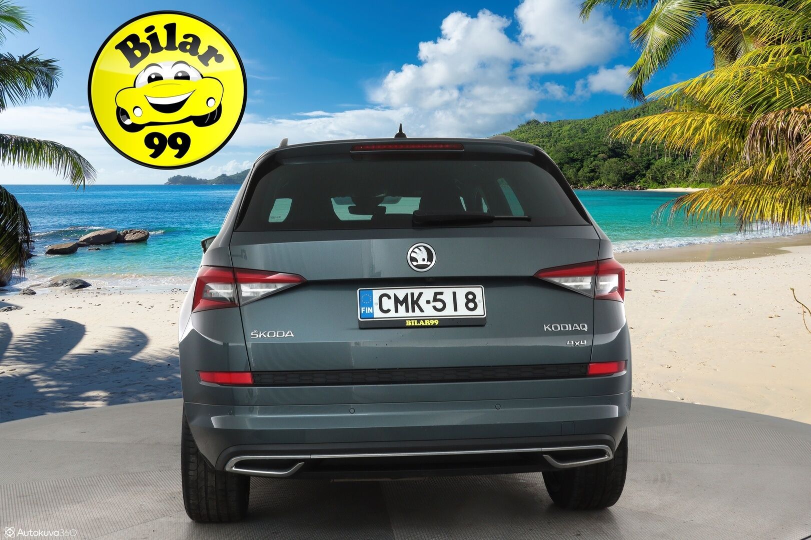 Skoda Kodiaq 2019 2,0 TDI 190 4x4 SportLine DSG Autom **Muistipenkki / Webasto / Koukku / 360° Kamera / Adapt.Vakkari / Canton** - LED-valot / Digimittaristo /  Navi / Kaistavahti / Nahka-Alcantara / KeylessGO / 2x Renkaat