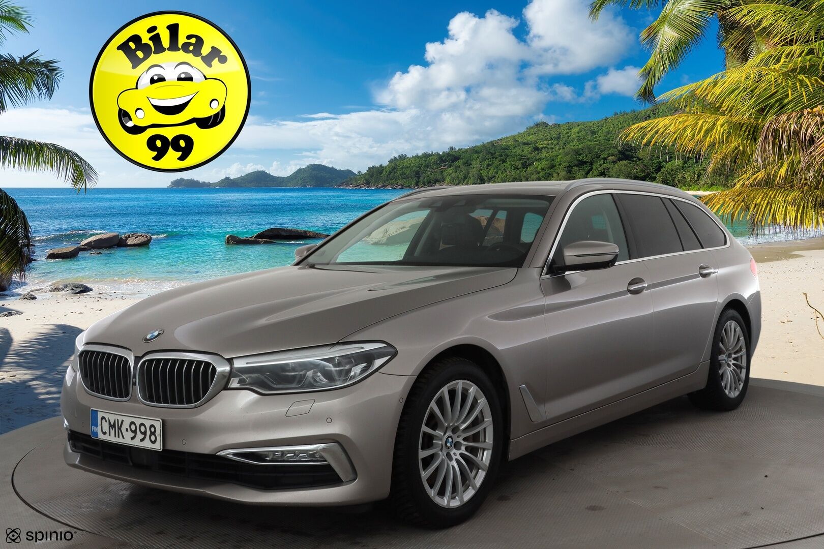 BMW 530 2017 G31 Touring 530d A xDrive Business Comfort * H&K / Panorama / ACC / Adapt.LED / 360° / Sisätilanlämmitin / Navi * - Koukku / HUD / Hierovat&Ilmastoidut Sportnahat Muistilla / Kahdet renkaat / Merkkihuollot - HULLUT BLACKWEEK JATKOT - KORKOTARJOUS 2,49%