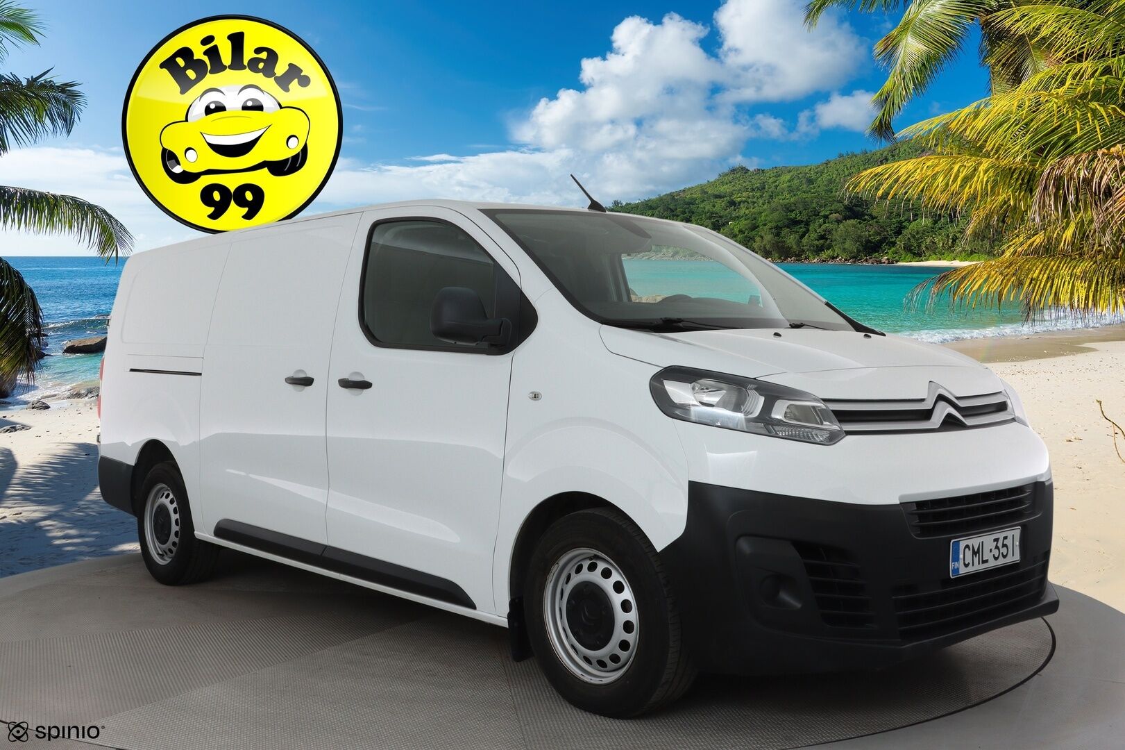 Citroen Jumpy 2019 BlueHDi 180 XL Automaatti *Webasto / Koukku / Vakkari / P.Kamera / Puolinahat / Bluetooth * - Suomi-auto / Kahdet Renkaat / Jakopää tehty 3/2025 / ALV