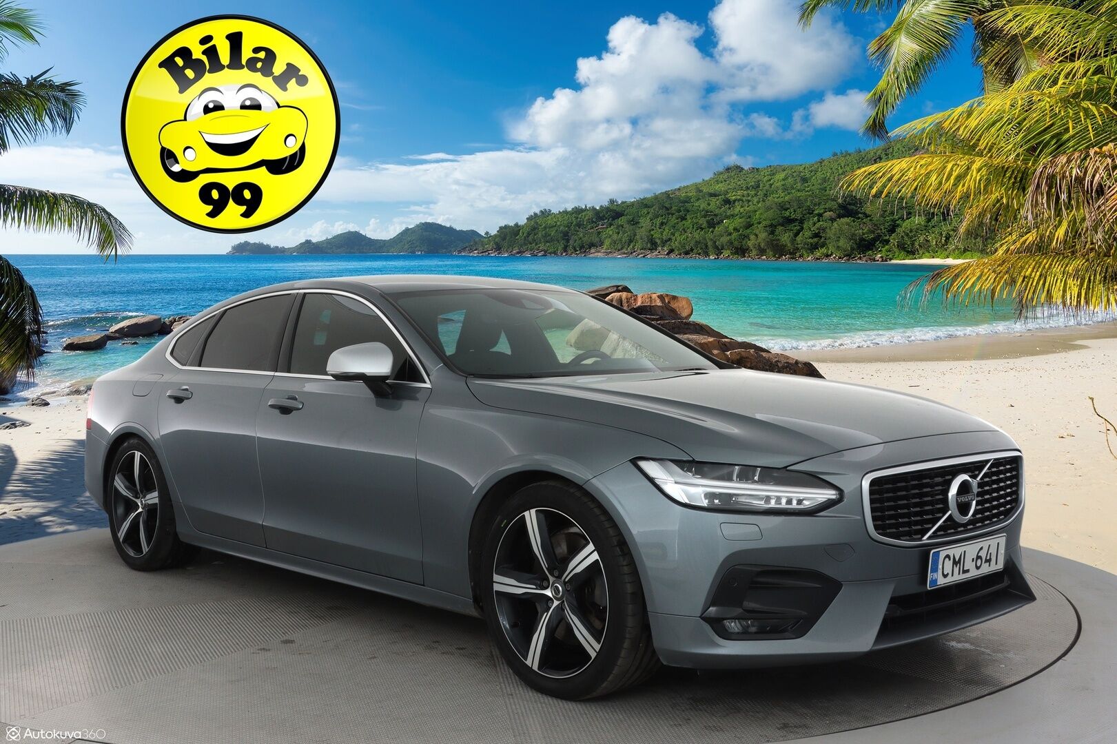 Volvo S90 2019 D5 AWD R-Design aut **Webasto / Adapt.Vakkari / Full-LED / Bowers&Wilkins / Sporttipenkki Muistilla / Navi** - Suomi-auto / P-Kamera / Kaistavahti / KeylessGO / 2x Renkaat 