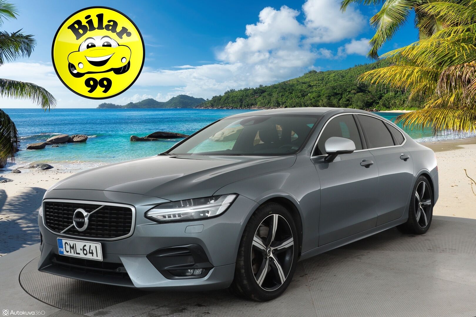 Volvo S90 2019 D5 AWD R-Design aut **Webasto / Adapt.Vakkari / Full-LED / Bowers&Wilkins / Sporttipenkki Muistilla / Navi** - Suomi-auto / P-Kamera / Kaistavahti / KeylessGO / 2x Renkaat 