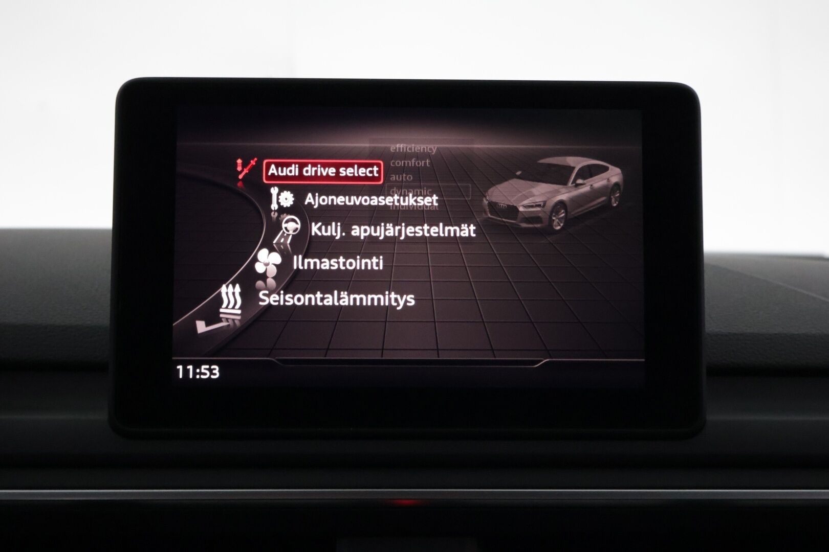 Audi A5 2019 Sportback Business Sport Comfort Edition 40 TDI 140 kW quattro S tronic *Koukku / Webasto / Tutkat / LED / Sähkökontti* - *Suomi-auto / 2x renkaat ja vanteet / Jakohihna vaihdettu 2025*