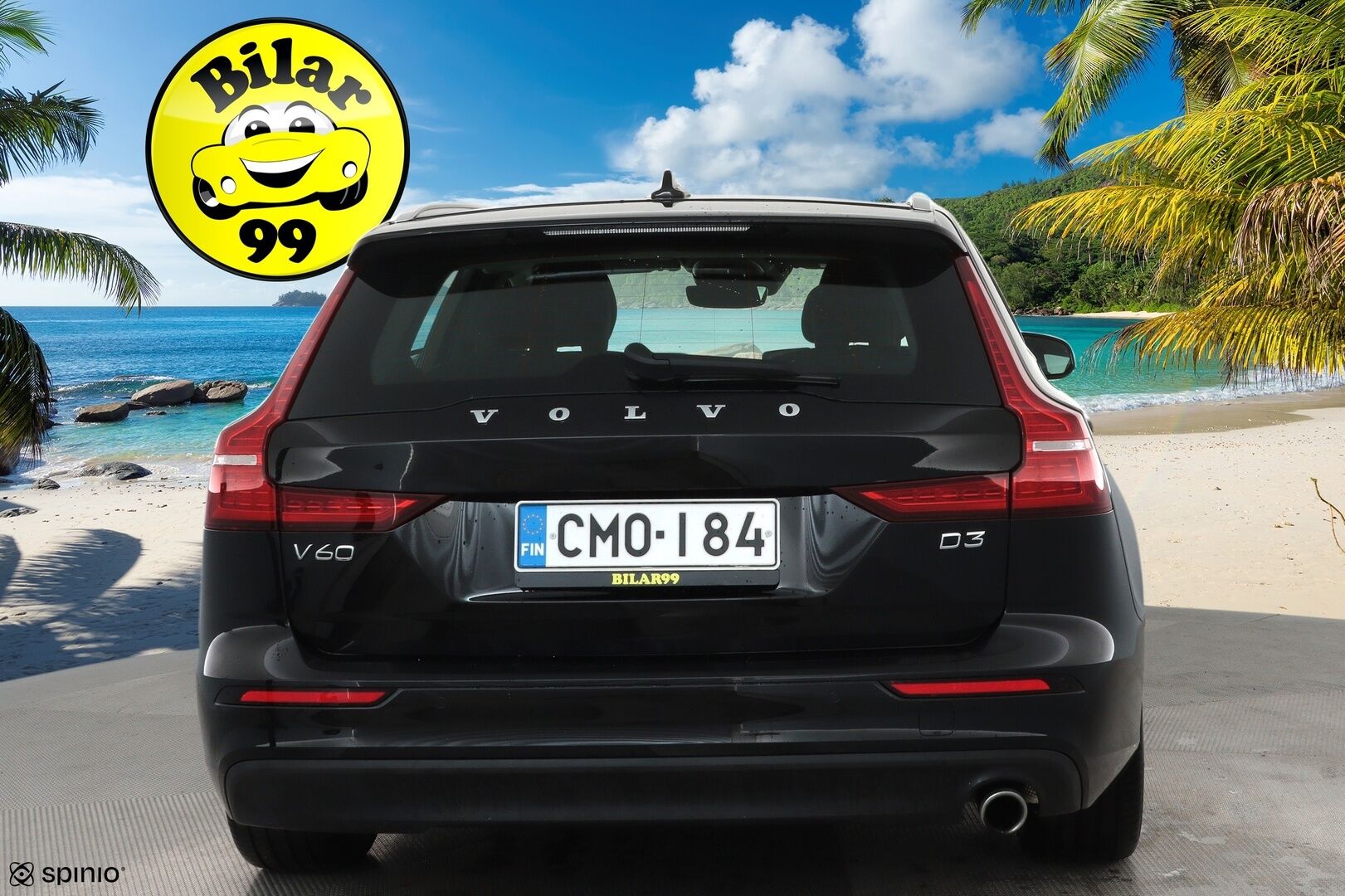 Volvo V60 2019 D3 Business aut **Webasto / P.Tutkat / LED-valot / Navi / Kaistavahti / KeylessGO** - 1-om Suomi-auto / Kahdet Renkaat