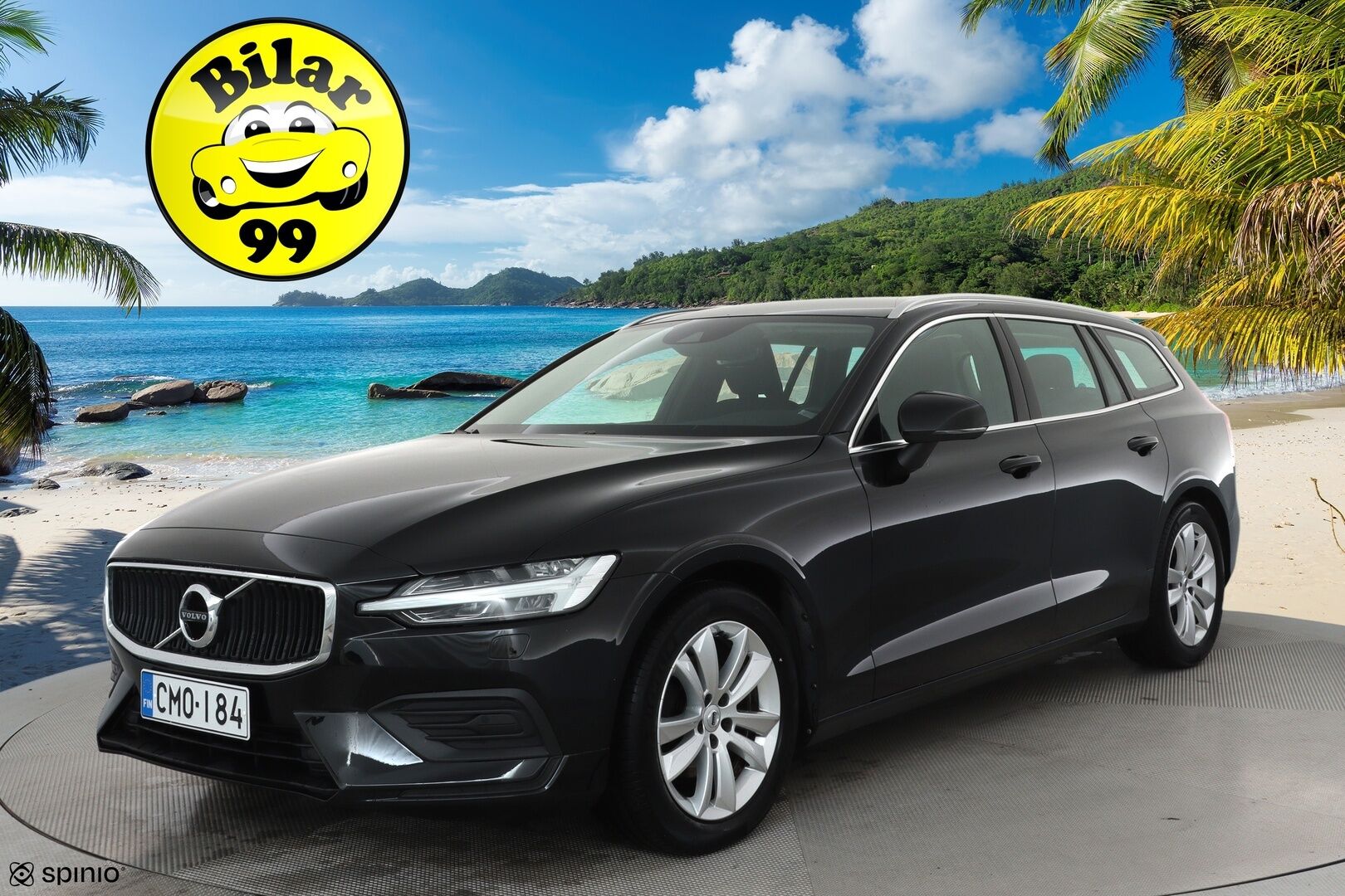 Volvo V60 2019 D3 Business aut **Webasto / P.Tutkat / LED-valot / Navi / Kaistavahti / KeylessGO** - 1-om Suomi-auto / Kahdet Renkaat