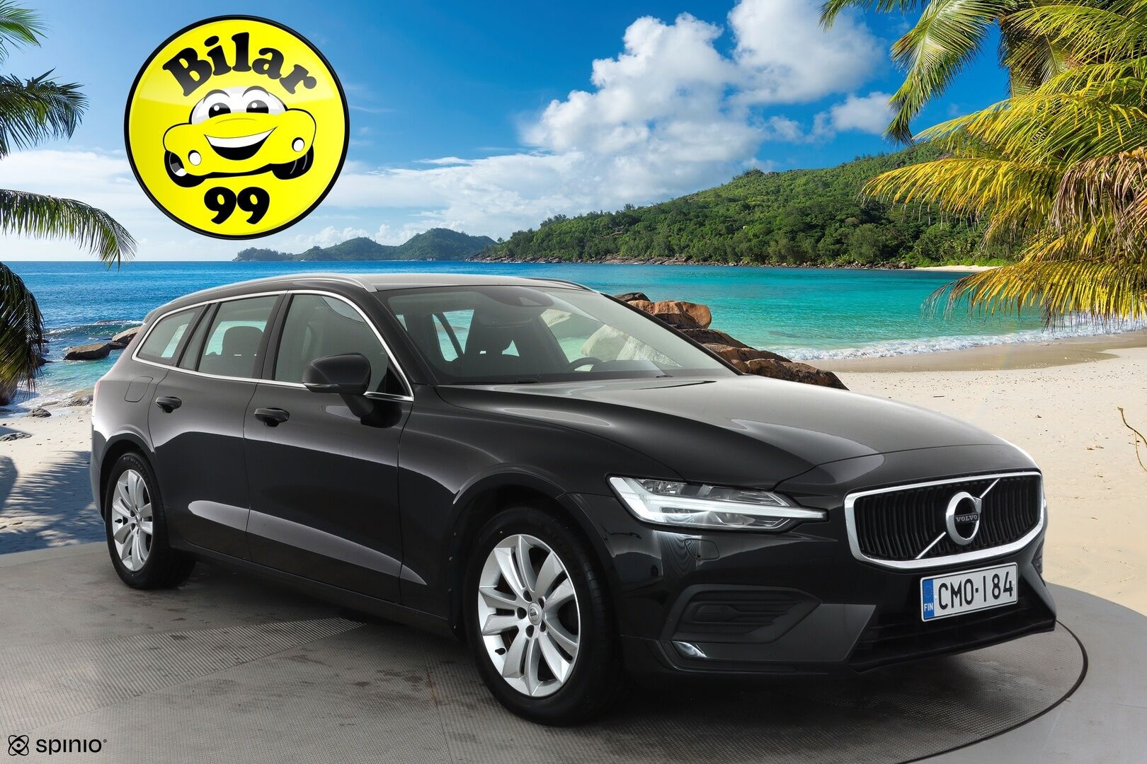 Volvo V60 2019 D3 Business aut **Webasto / P.Tutkat / LED-valot / Navi / Kaistavahti / KeylessGO** - 1-om Suomi-auto / Kahdet Renkaat
