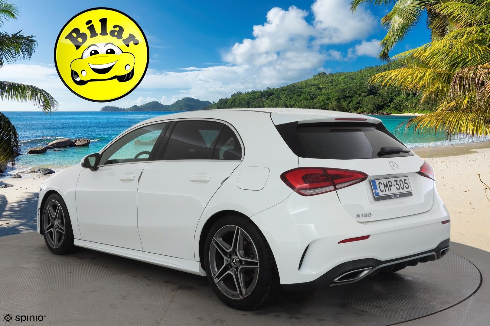 Mercedes-Benz A 2019 180 A Business AMG - | Sporttipenkit | Nahka-alcantara | P.kamera | Navi | LED | Lane Assist | Act. Brake Assist | Dynamic select | Lohko+sisähaara | 2x renkaat aluin | 
