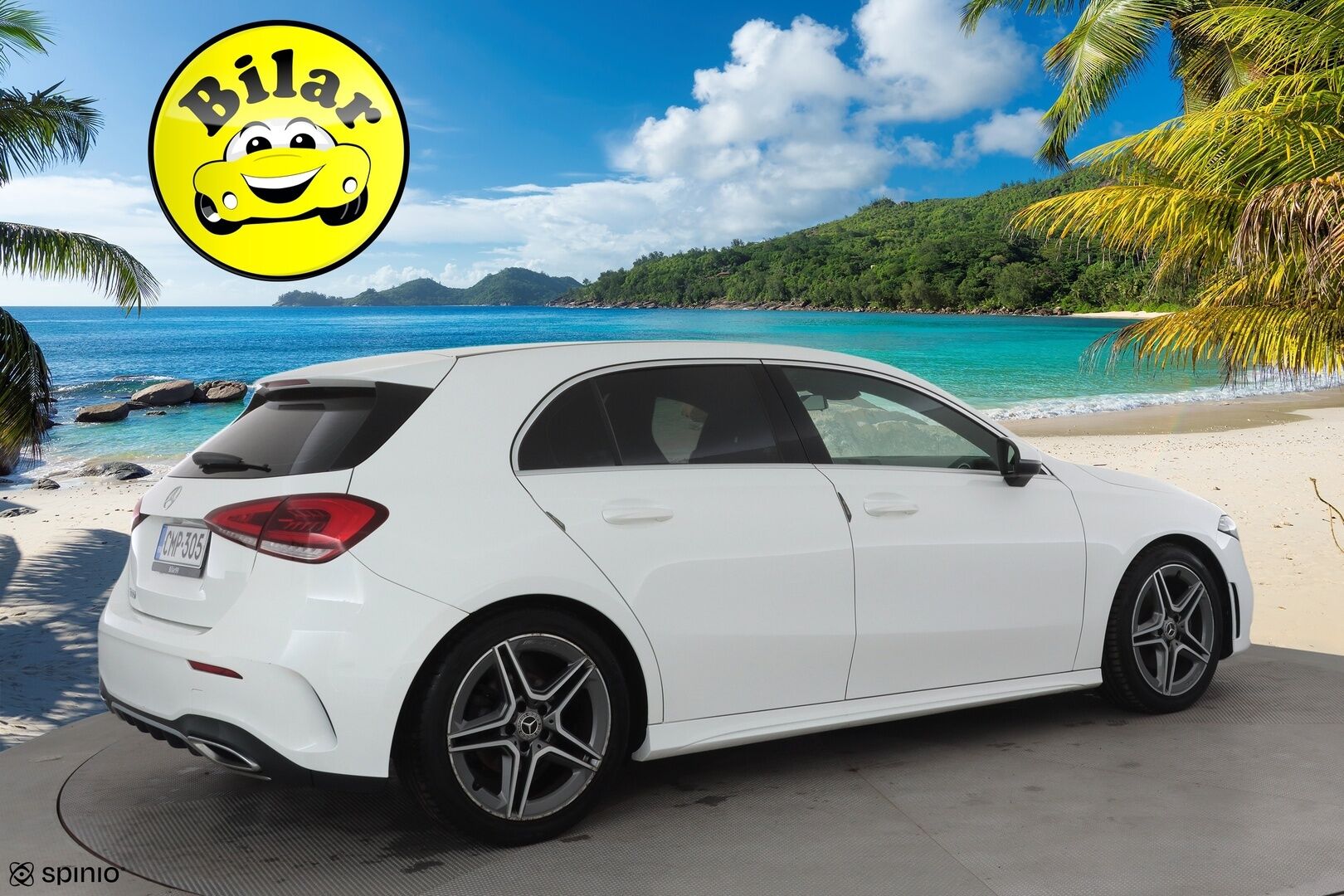 Mercedes-Benz A 2019 180 A Business AMG - | Sporttipenkit | Nahka-alcantara | P.kamera | Navi | LED | Lane Assist | Act. Brake Assist | Dynamic select | Lohko+sisähaara | 2x renkaat aluin | 
