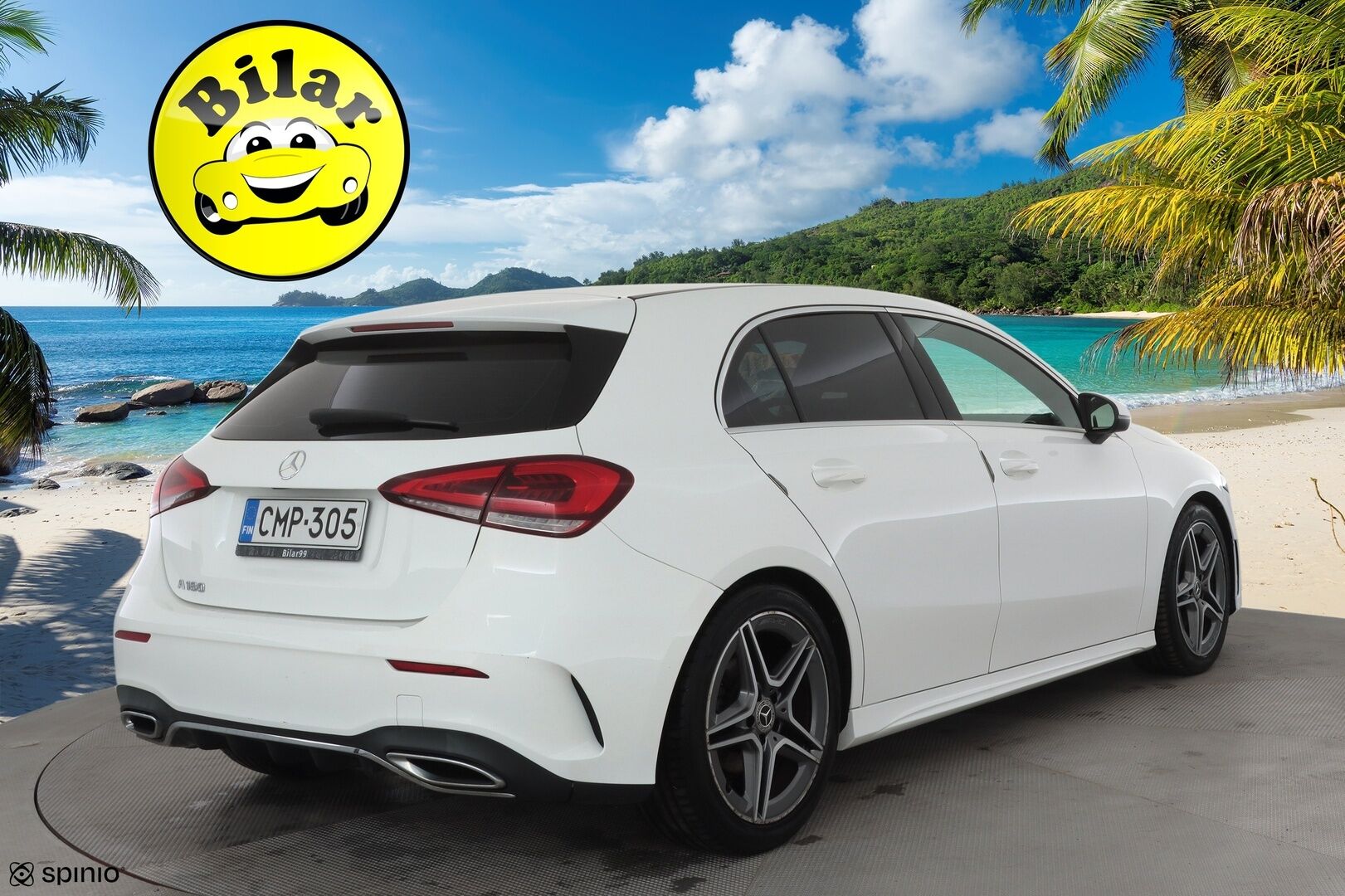 Mercedes-Benz A 2019 180 A Business AMG - | Sporttipenkit | Nahka-alcantara | P.kamera | Navi | LED | Lane Assist | Act. Brake Assist | Dynamic select | Lohko+sisähaara | 2x renkaat aluin | 