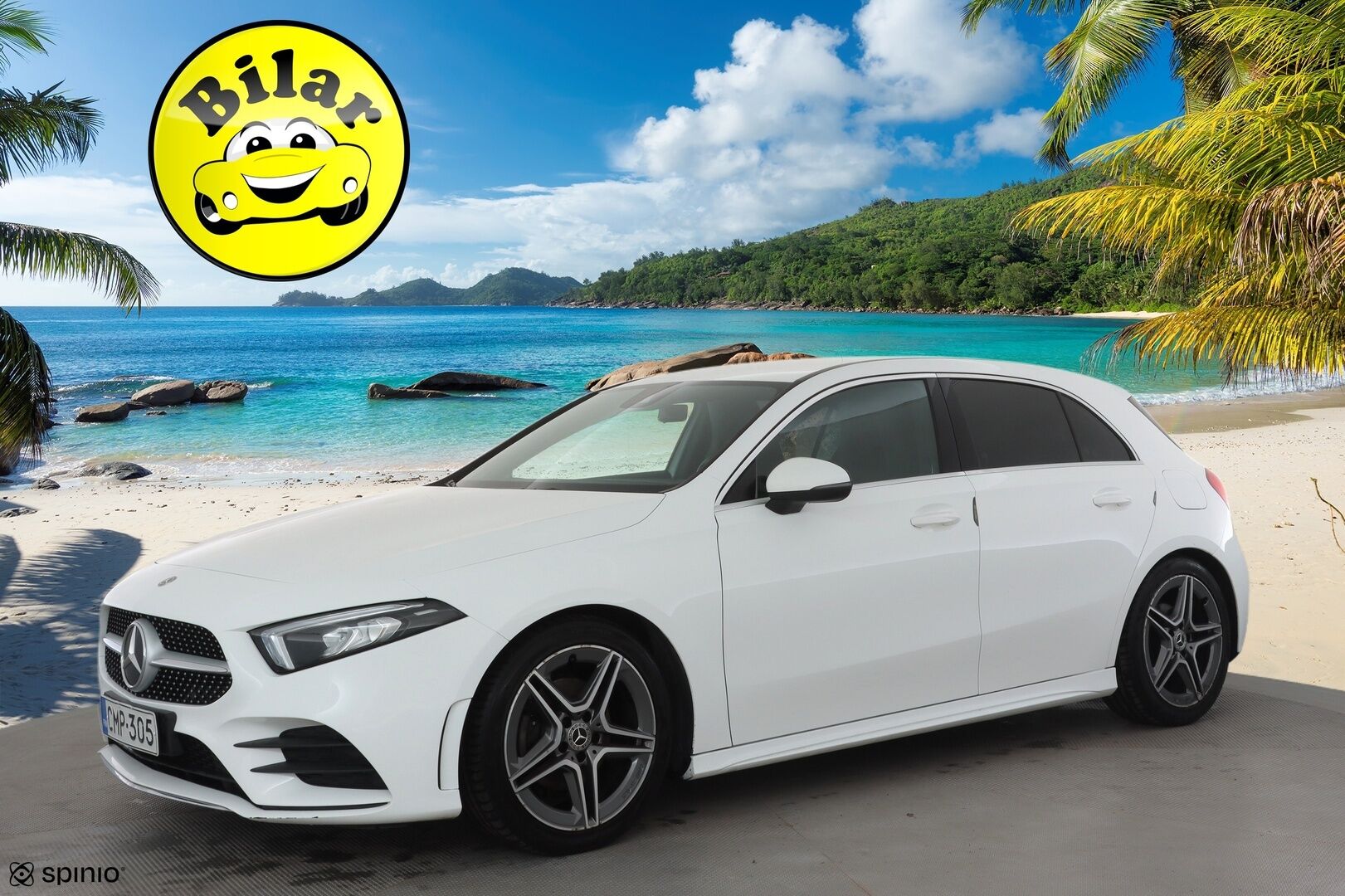 Mercedes-Benz A 2019 180 A Business AMG - | Sporttipenkit | Nahka-alcantara | P.kamera | Navi | LED | Lane Assist | Act. Brake Assist | Dynamic select | Lohko+sisähaara | 2x renkaat aluin | 