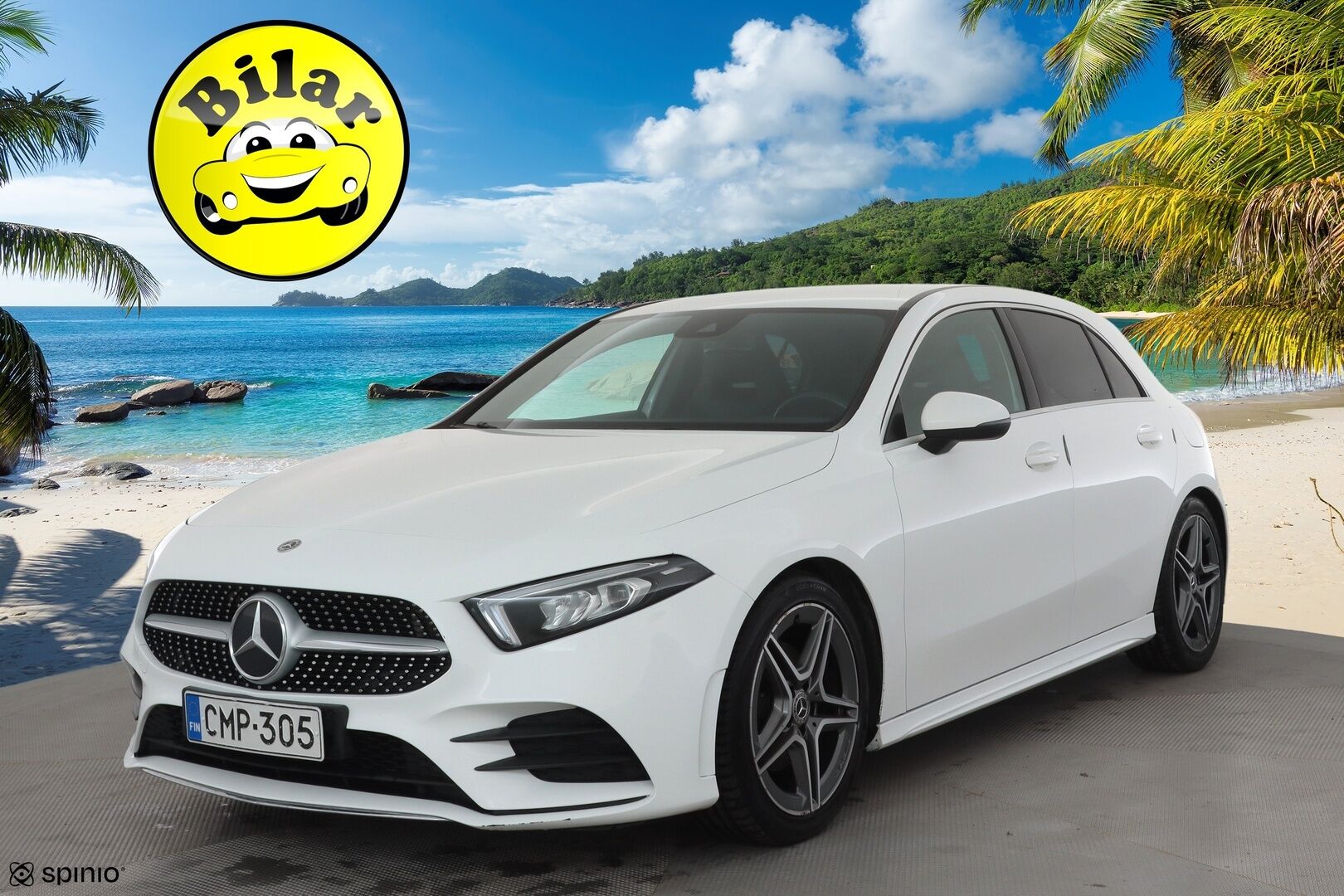 Mercedes-Benz A 2019 180 A Business AMG - | Sporttipenkit | Nahka-alcantara | P.kamera | Navi | LED | Lane Assist | Act. Brake Assist | Dynamic select | Lohko+sisähaara | 2x renkaat aluin | 
