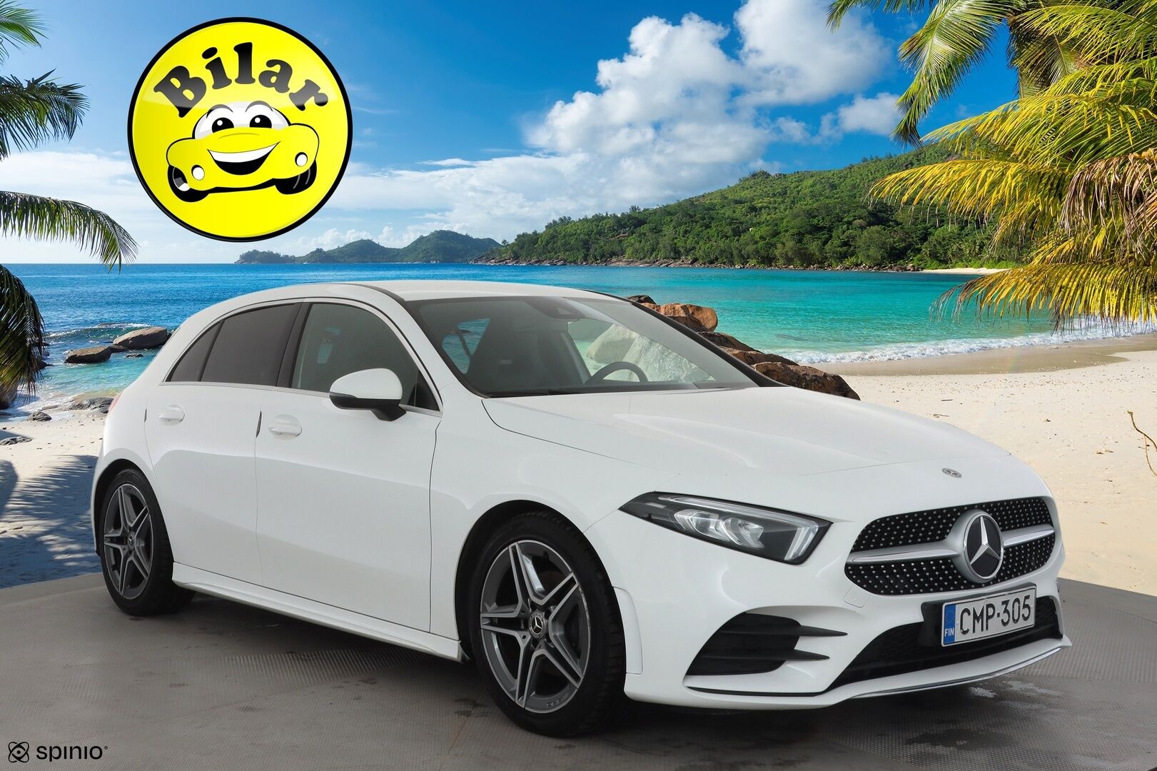 Mercedes-Benz A 2019 180 A Business AMG - | Sporttipenkit | Nahka-alcantara | P.kamera | Navi | LED | Lane Assist | Act. Brake Assist | Dynamic select | Lohko+sisähaara | 2x renkaat aluin | 