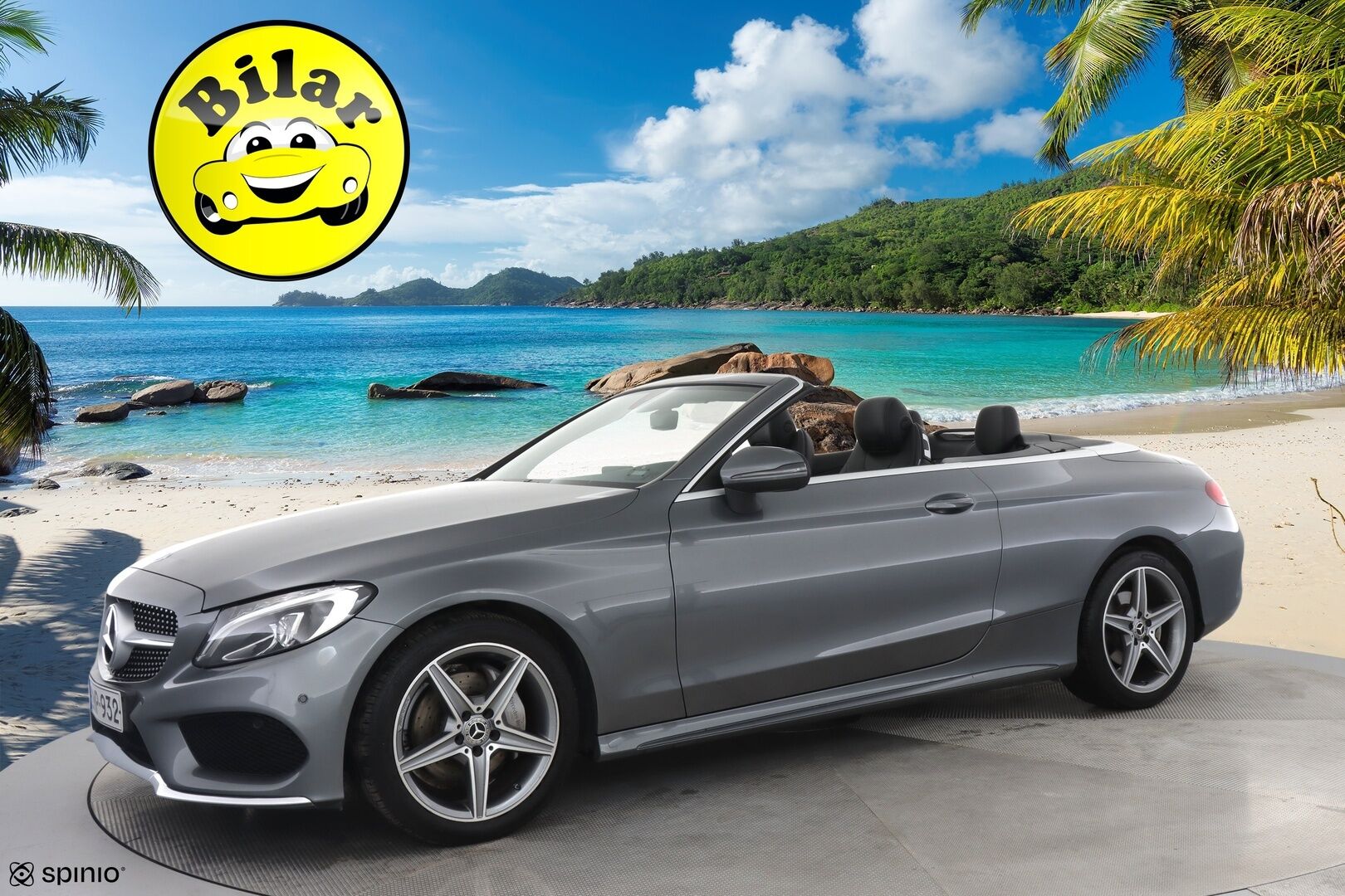 Mercedes-Benz C 2017 200 Cabriolet AMG - | AMG-Styling | Air-Scarf | Mustat nahat muisteilla | Vakkari | P-Kamera | 
