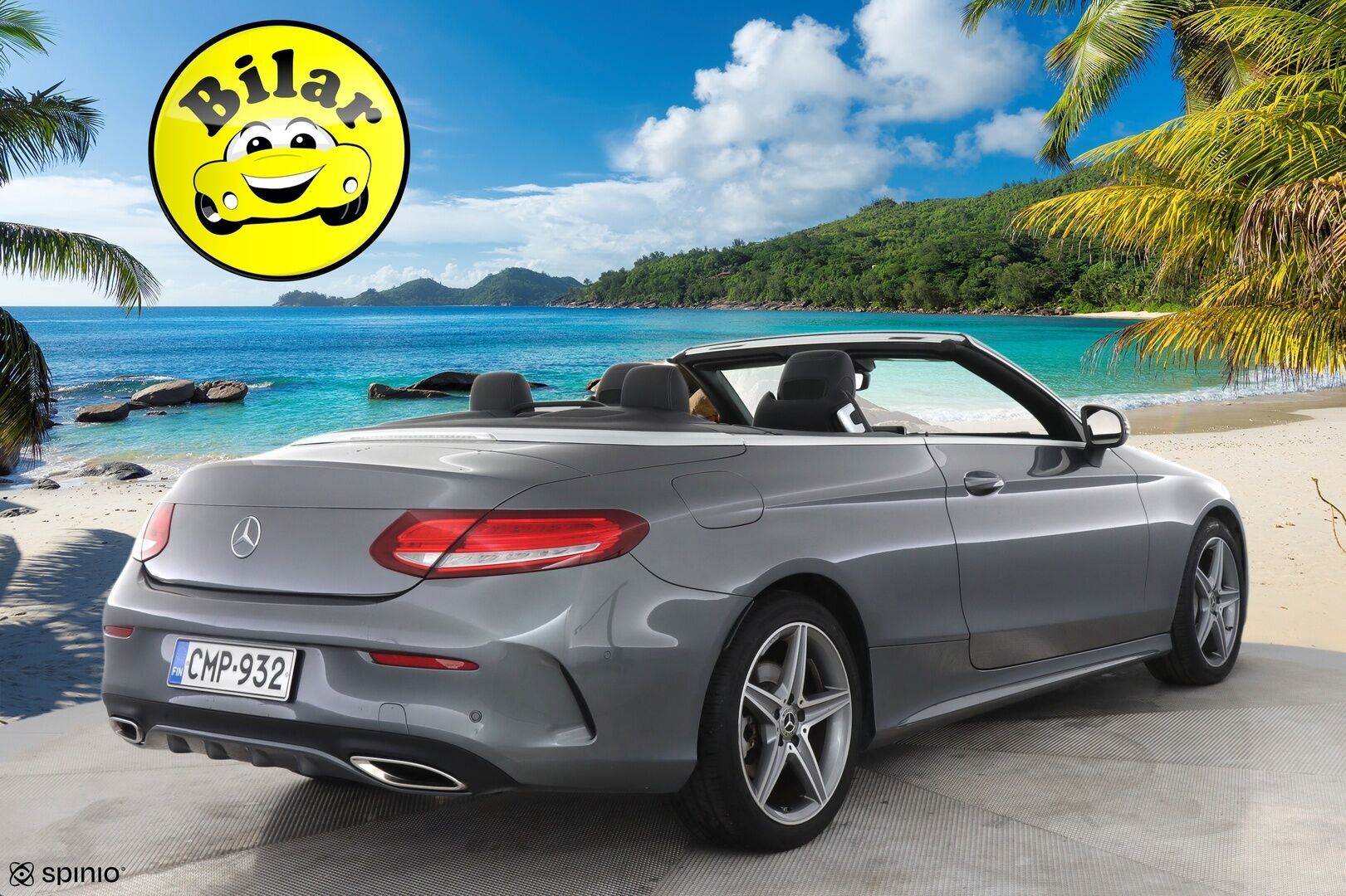 Mercedes-Benz C 2017 200 Cabriolet AMG - | AMG-Styling | Air-Scarf | Mustat nahat muisteilla | Vakkari | P-Kamera | 