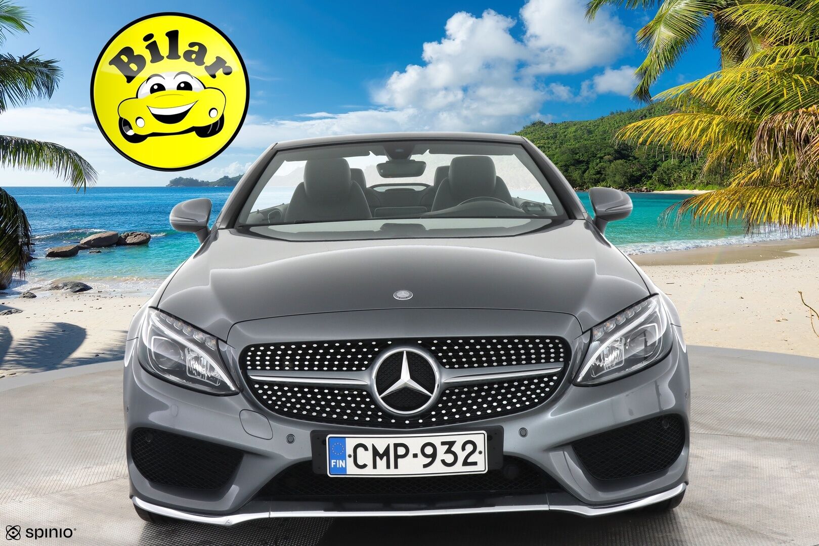 Mercedes-Benz C 2017 200 Cabriolet AMG - | AMG-Styling | Air-Scarf | Mustat nahat muisteilla | Vakkari | P-Kamera | 