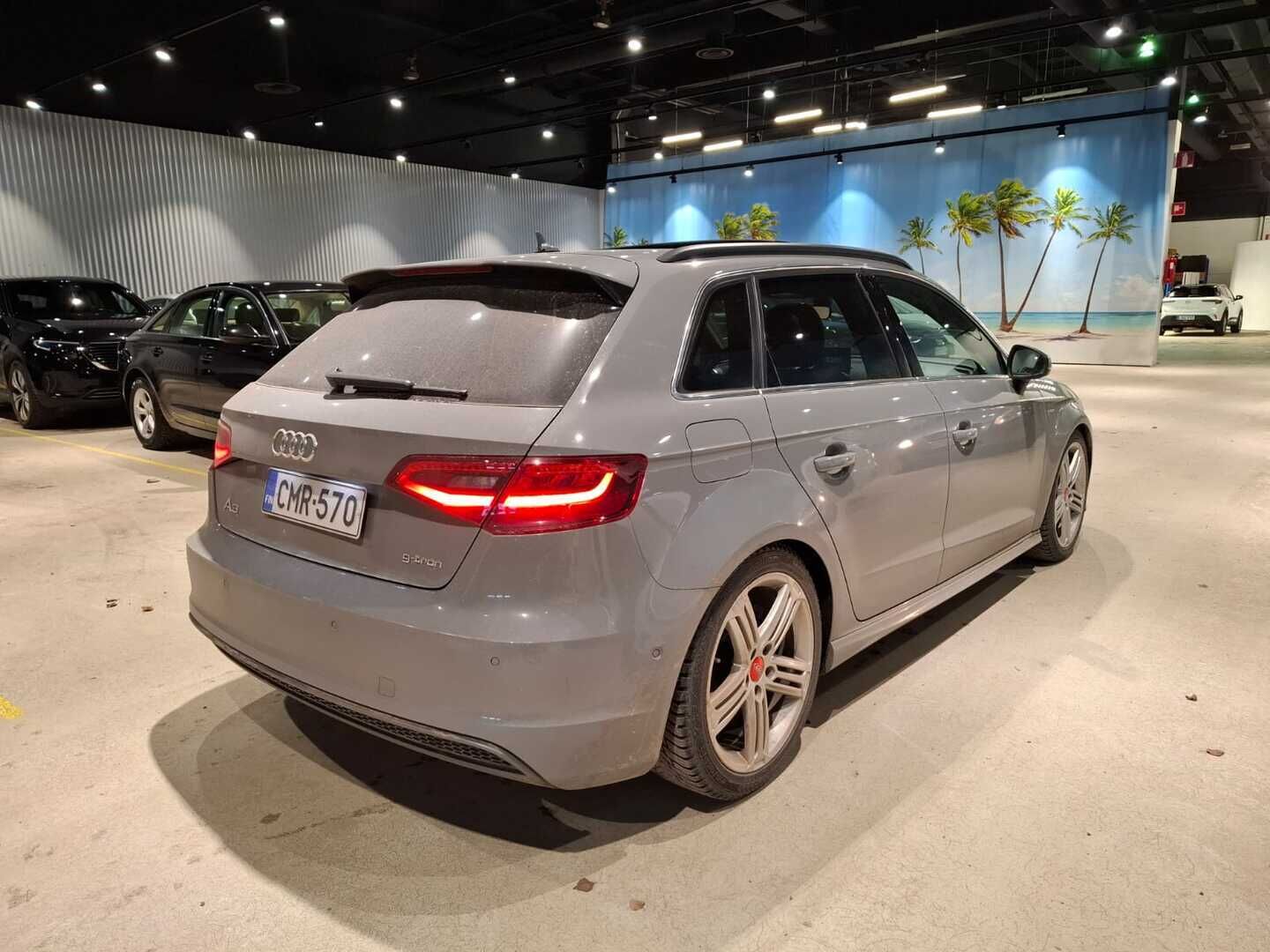 Audi A3 2015 Sportback g-tron Business S line 1,4 TFSI CNG 81 kW S tronic / B&O / Panorama / BLIS / Lane Assist / Vakkari / Nahat / - 3x S-line / Huippuvarusteet! / 2x vanteet&renkaat / MMI Navigation+ / Tulossa myyntiin!