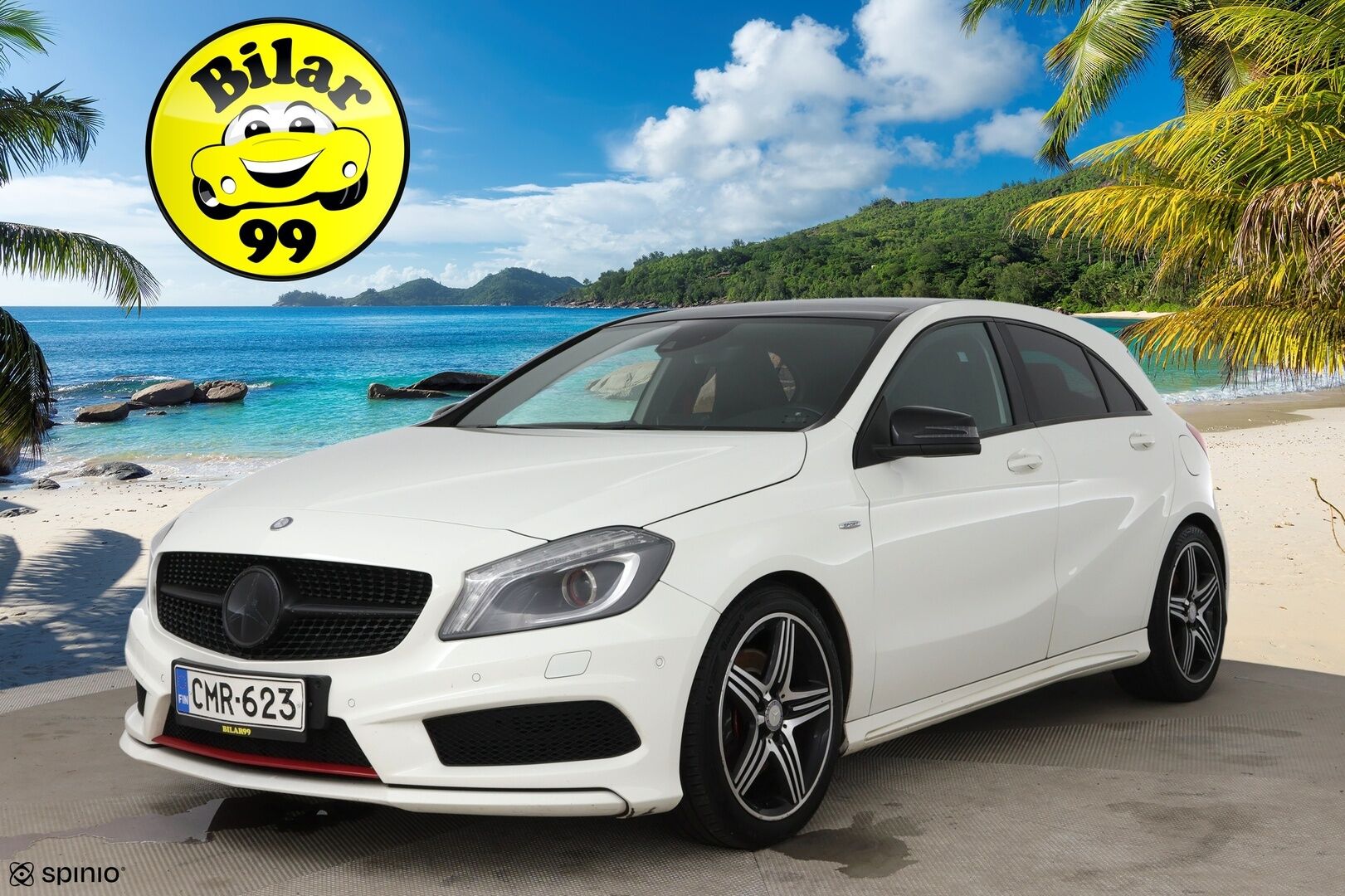 Mercedes-Benz A 2013 250 Sport A Premium Business AMG / Panorama / Harman/Kardon / Nahat / Comand / Bi-Xenon / Vakkari / - Jakoketju vaihdettu! / Punaiset vyöt / Night package /