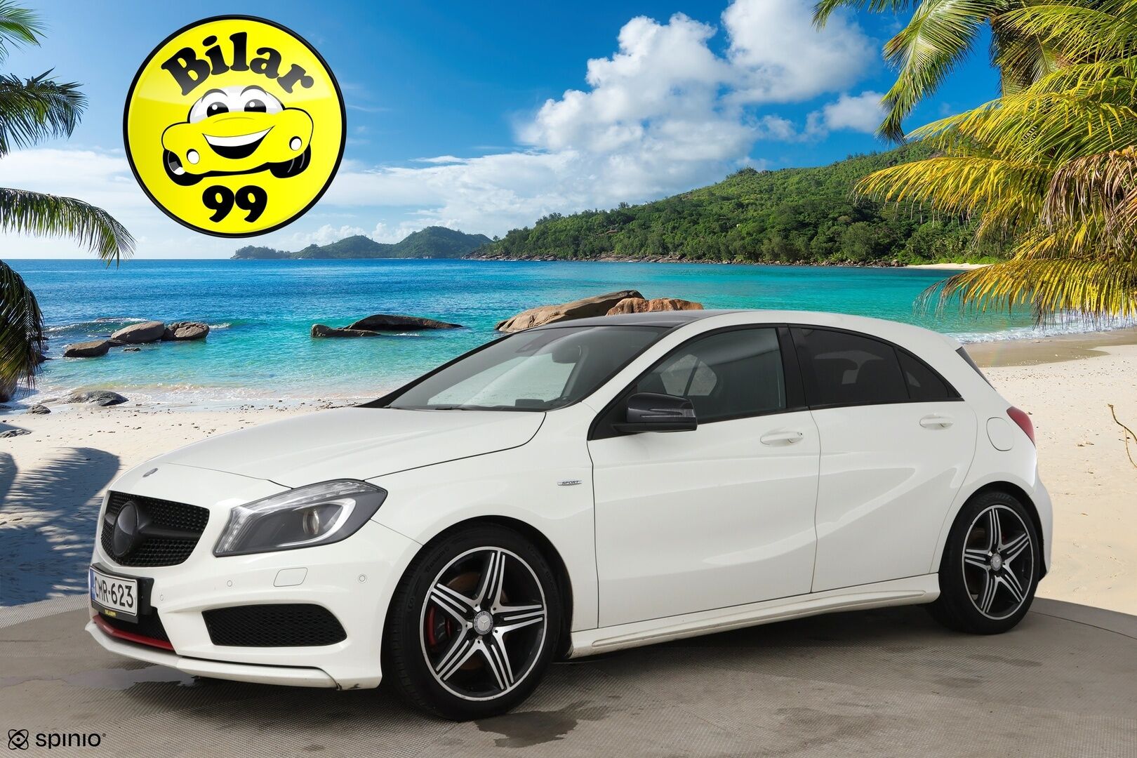 Mercedes-Benz A 2013 250 Sport A Premium Business AMG / Panorama / Harman/Kardon / Nahat / Comand / Bi-Xenon / Vakkari / - Jakoketju vaihdettu! / Punaiset vyöt / Night package /