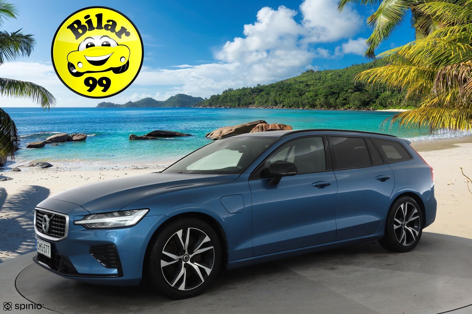 Volvo V60 2019 T8 AWD R-Design aut **Adapt.vakkari / H&K / 360° / Muistipenkit / Koukku / Webasto / Full LED / Panorama / HUD** - Suomi-auto / Merkkihuollettu / Kahdet renkaat aluvanteilla / Penkinlämmittimet takana / Ratinlämmitin / Sportti puolinahat / BLIS