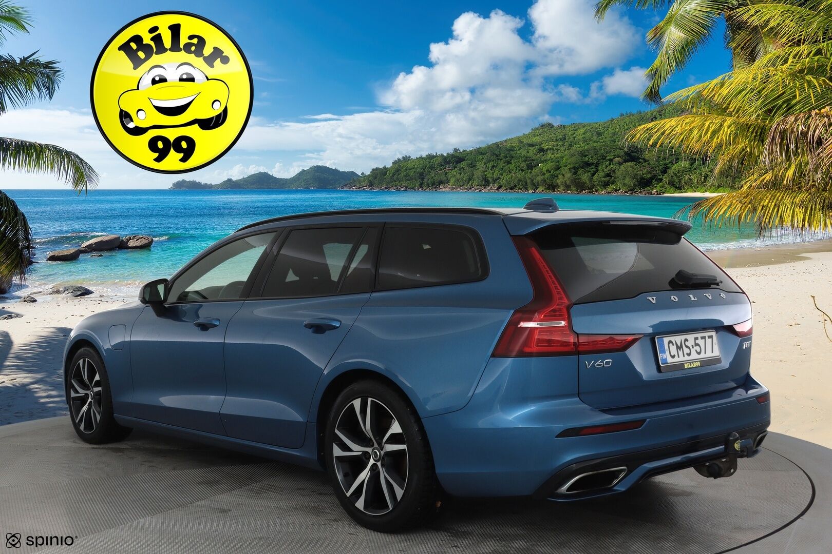 Volvo V60 2019 T8 AWD R-Design aut **Adapt.vakkari / H&K / 360° / Muistipenkit / Koukku / Webasto / Full LED / Panorama / HUD** - Suomi-auto / Merkkihuollettu / Kahdet renkaat aluvanteilla / Penkinlämmittimet takana / Ratinlämmitin / Sportti puolinahat / BLIS