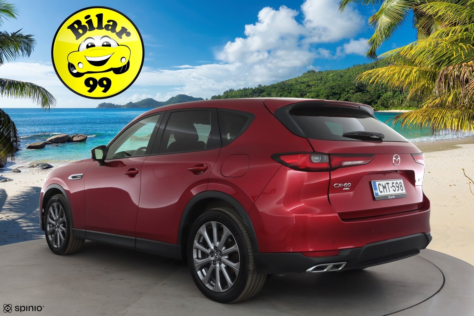 Mazda CX-60 2023 2.5 PHEV 8AT AWD Exclusive-Line Comfort * HUD / Bose / ACC / 360 / Ilmastoitu Muistipenkki / LED / Navi / Keyless * - Suomi-auto / 2x Latauskaapelit / Kahdet renkaat aluvanteilla