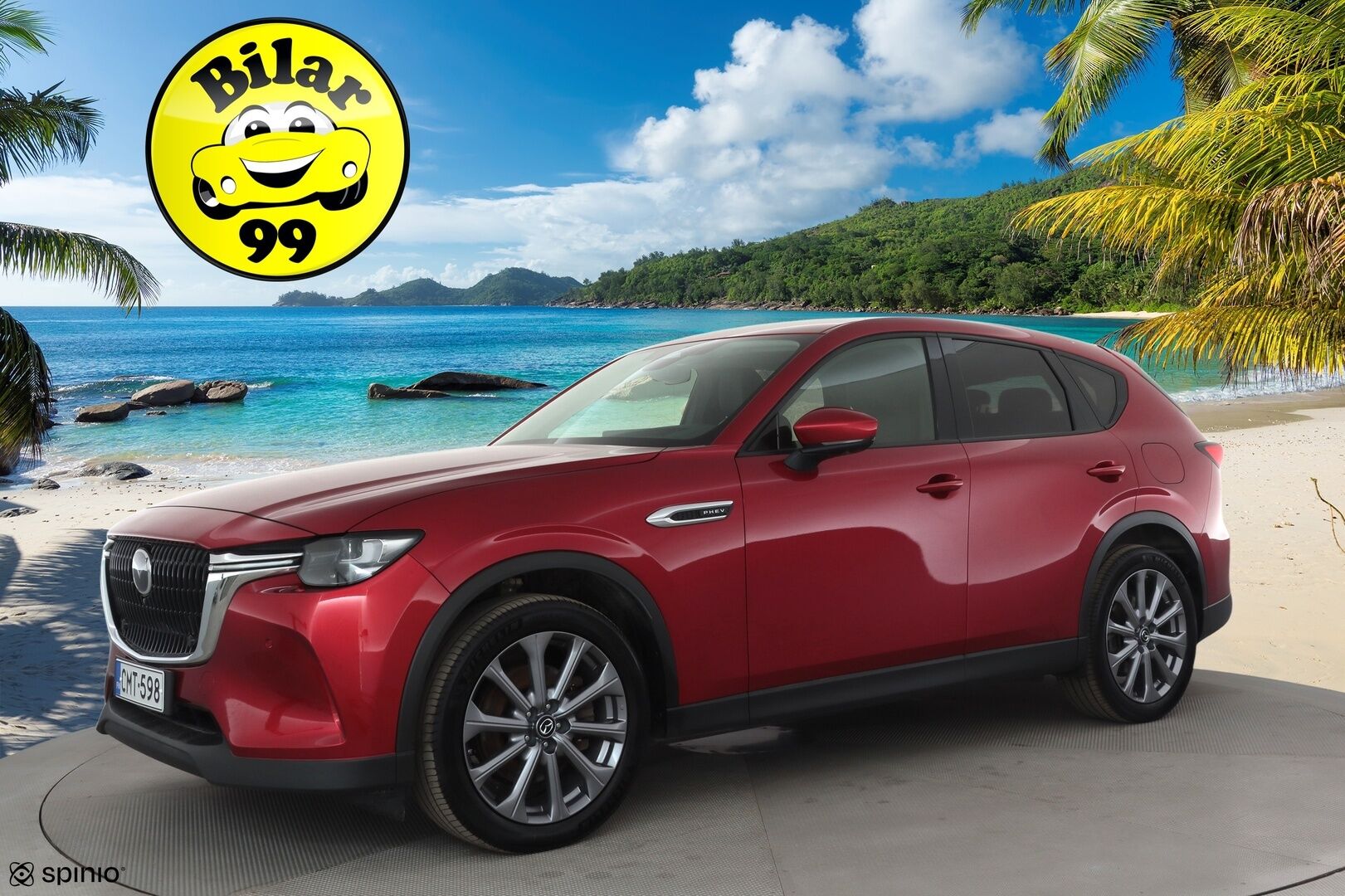 Mazda CX-60 2023 2.5 PHEV 8AT AWD Exclusive-Line Comfort * HUD / Bose / ACC / 360 / Ilmastoitu Muistipenkki / LED / Navi / Keyless * - Suomi-auto / 2x Latauskaapelit / Kahdet renkaat aluvanteilla