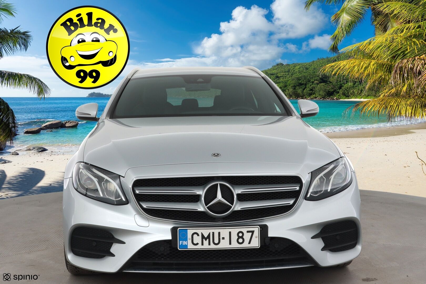 Mercedes-Benz E 2017 200 T A AMG * Vakkari / P.kamera / Lohko+Sisä / Widescreen / Sporttipenkit / Sähköluukku / Navi * - Kahdet renkaat aluvanteilla / Merkkihuollettu