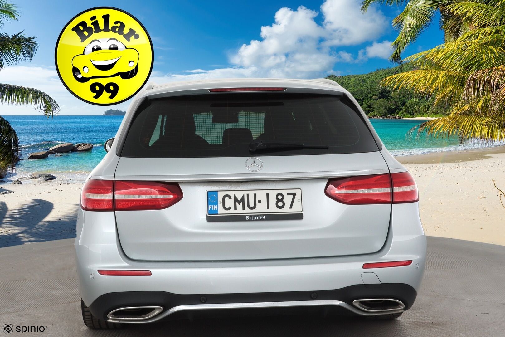 Mercedes-Benz E 2017 200 T A AMG * Vakkari / P.kamera / Lohko+Sisä / Widescreen / Sporttipenkit / Sähköluukku / Navi * - Kahdet renkaat aluvanteilla / Merkkihuollettu