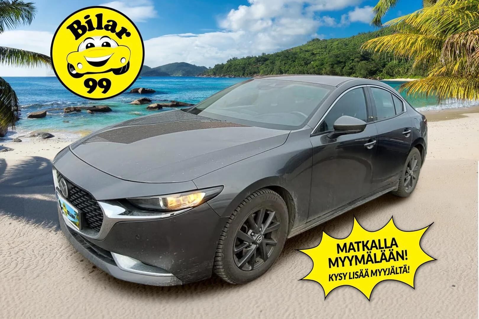 Mazda Mazda3 2019 Sedan 2,0 (122 hv) SKYACTIV-G Vision Plus Business AT* HUD / Adapt.vakkari / P-kamera / Kaistavahti * - * Kahdet hyväkuntoiset renkaat alumiinivanteilla / Suomi-auto *