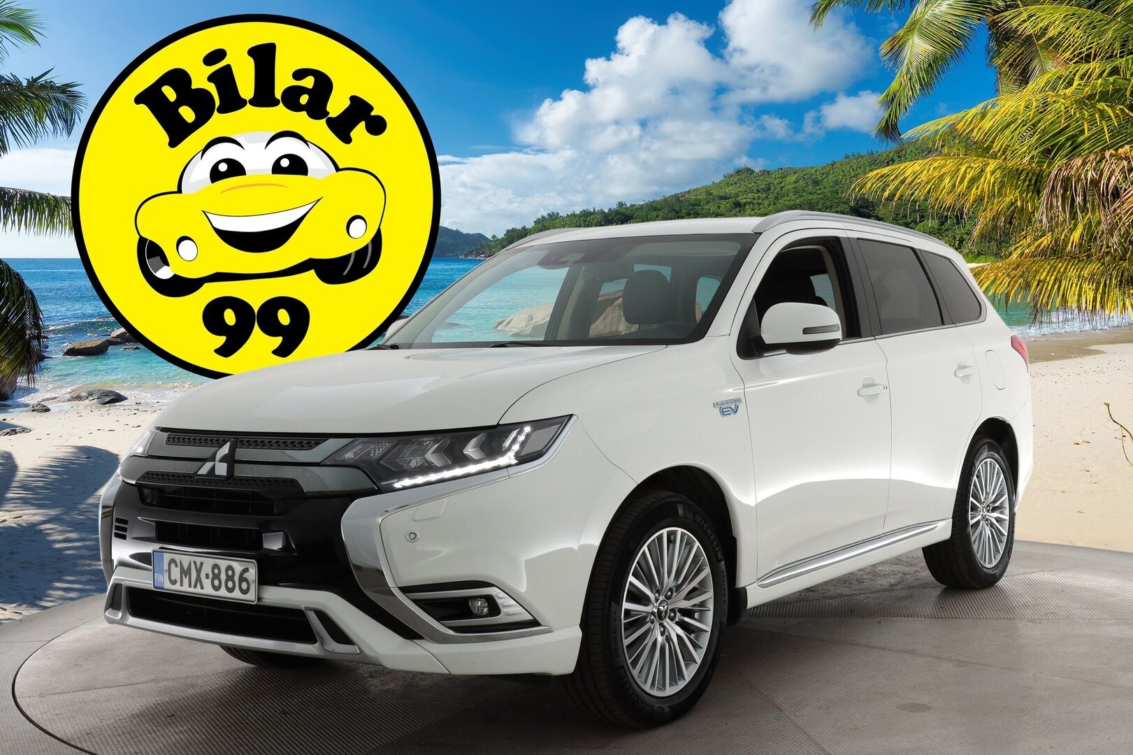 Mitsubishi Outlander PHEV 2019 2.4 Intense 4WD *ACC / Peruutuskamera / Koukku / Sähk.esilämmitin / Nahka-Alcantara / KeylessGo*