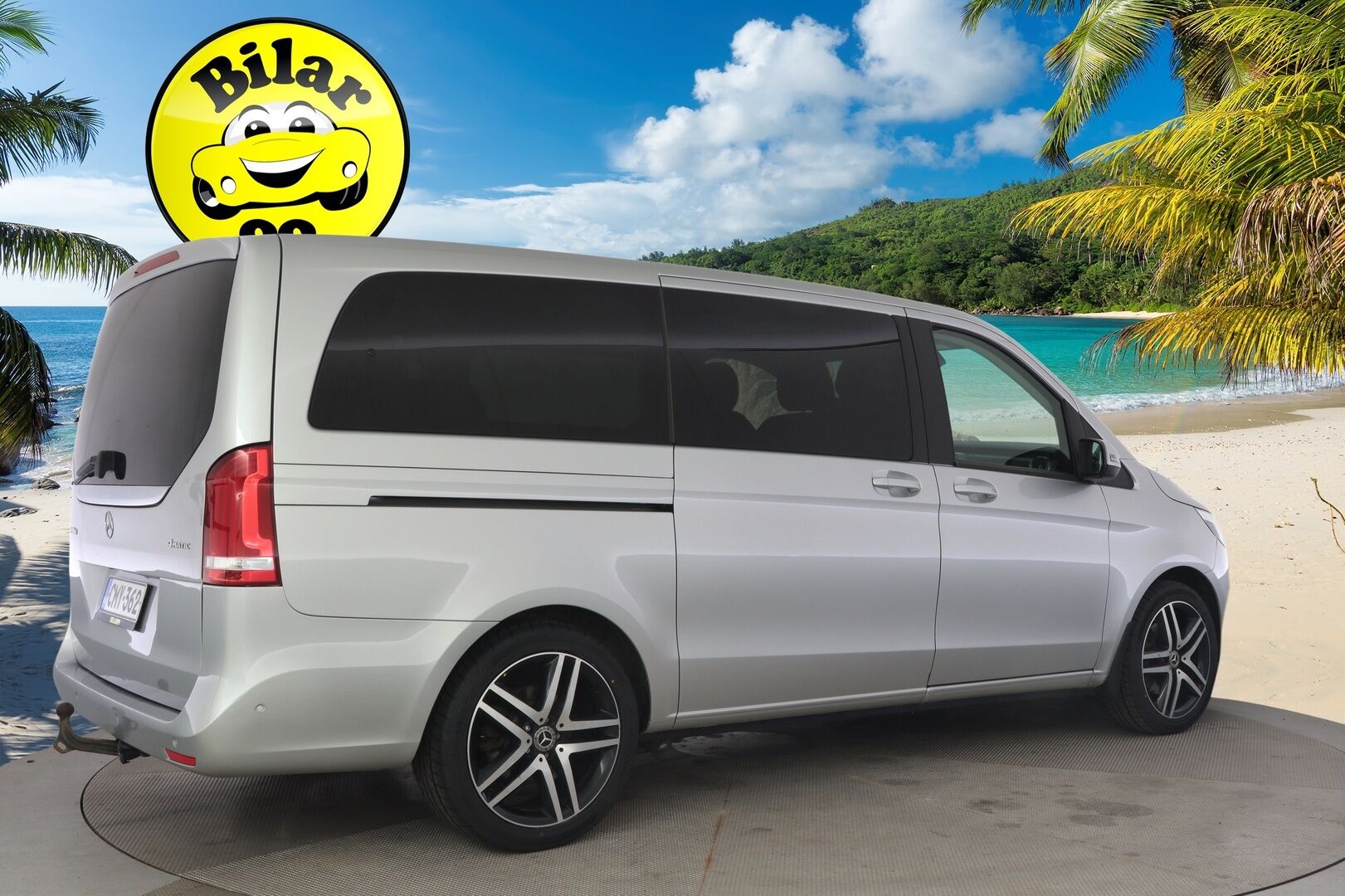 Mercedes-Benz V 2019 300 d 4Matic keskipitkä A2 A Avantgarde *ALV / 7 paikkainen / Distronic / Pa-lisälämmitin / P.kamera / Vetokoukku / Nahkapenkit* - *Suomi-auto / 2x renkaat / Kattavat varusteet