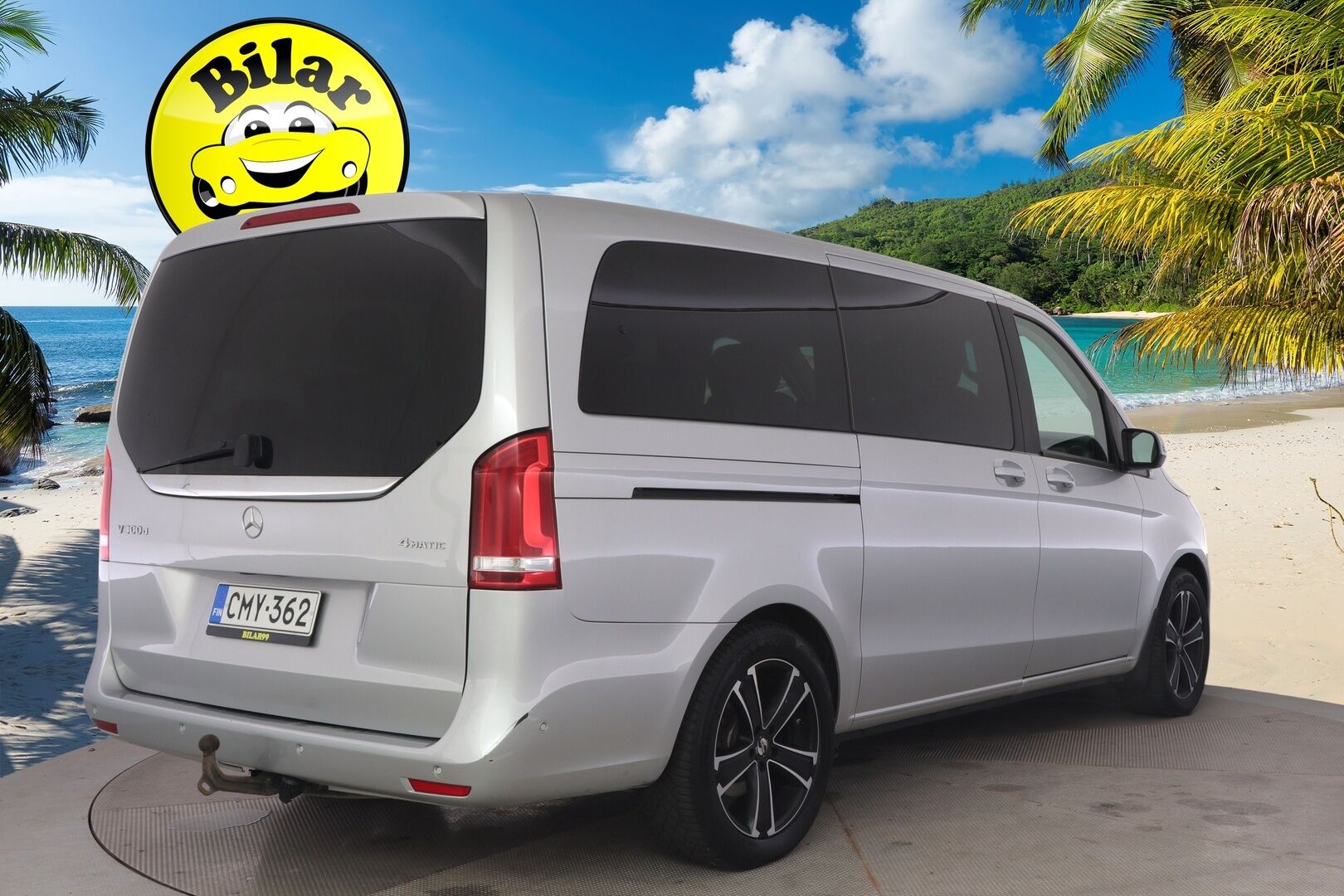 Mercedes-Benz V 2019 300 d 4Matic keskipitkä A2 A Avantgarde *7 paikkainen / Distronic / Pa-lisälämmitin / P.kamera / Vetokoukku / Nahkapenkit* - 2,99 % KORKOTARJOUS TÄHÄN AUTOON - *Suomi-auto / 2x renkaat ja vanteet*