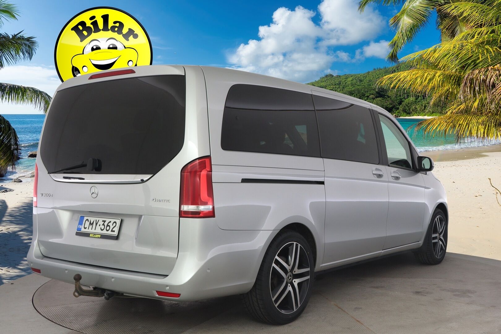 Mercedes-Benz V 2019 300 d 4Matic keskipitkä A2 A Avantgarde *ALV / 7 paikkainen / Distronic / Pa-lisälämmitin / P.kamera / Vetokoukku / Nahkapenkit* - *Suomi-auto / 2x renkaat / Kattavat varusteet