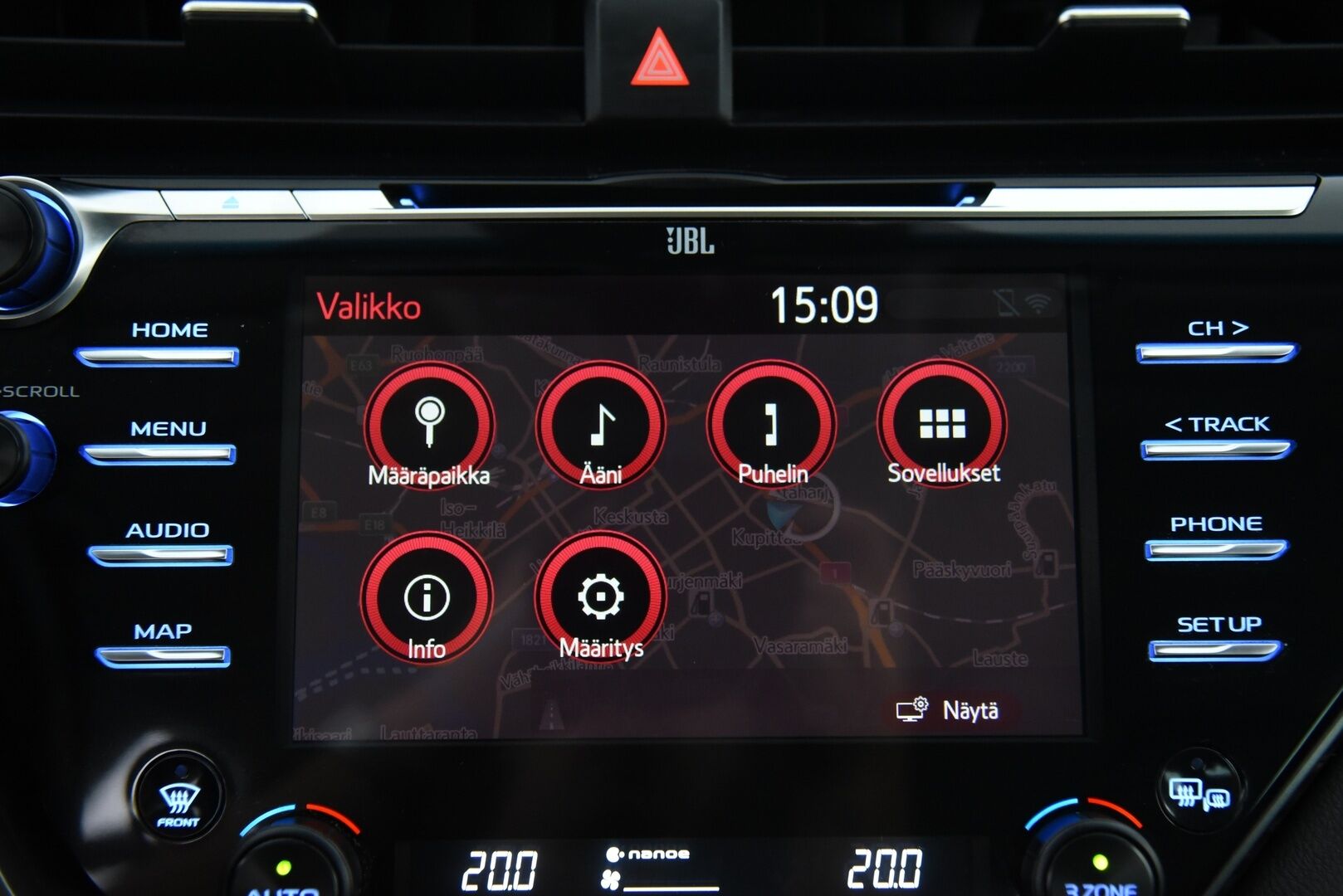 Toyota Camry 2019 2,5 Hybrid Premium / Adapt.vakkari / LED / HUD / JBL /  P.kamera / Kaistavahti / Blis - Hieno Suomi-auto kattavilla varusteilla!