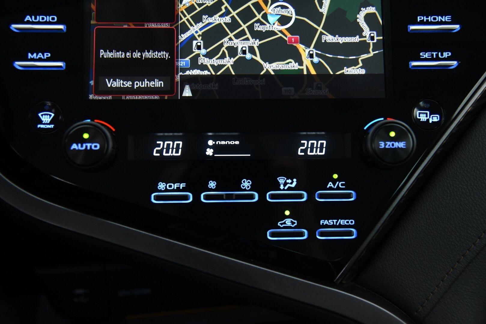 Toyota Camry 2019 2,5 Hybrid Premium / Adapt.vakkari / LED / HUD / JBL /  P.kamera / Kaistavahti / Blis - Hieno Suomi-auto kattavilla varusteilla!