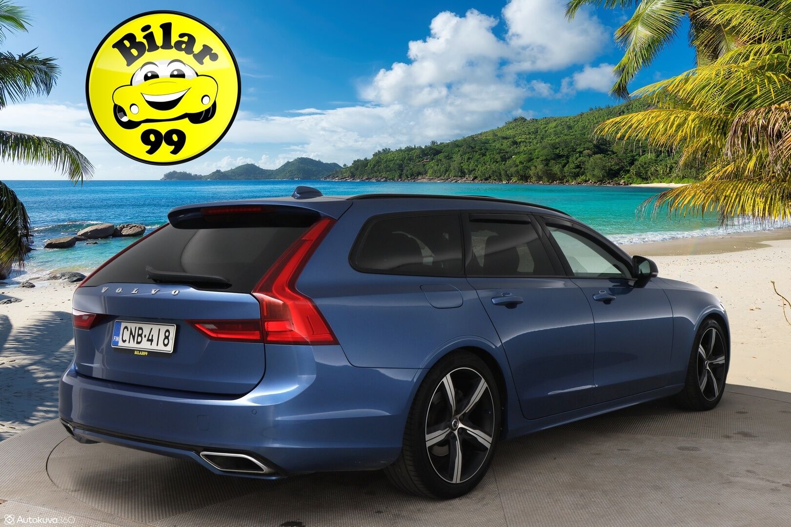 Volvo V90 2020 D3 Business R-Design aut / Adapt. Vakkari / Panorama / H&K / Koukku / P-kamera / BLIS / Muistipenkki / Apple&Android - 2 omisteinen Suomi-Auto merkkihuollettuna!