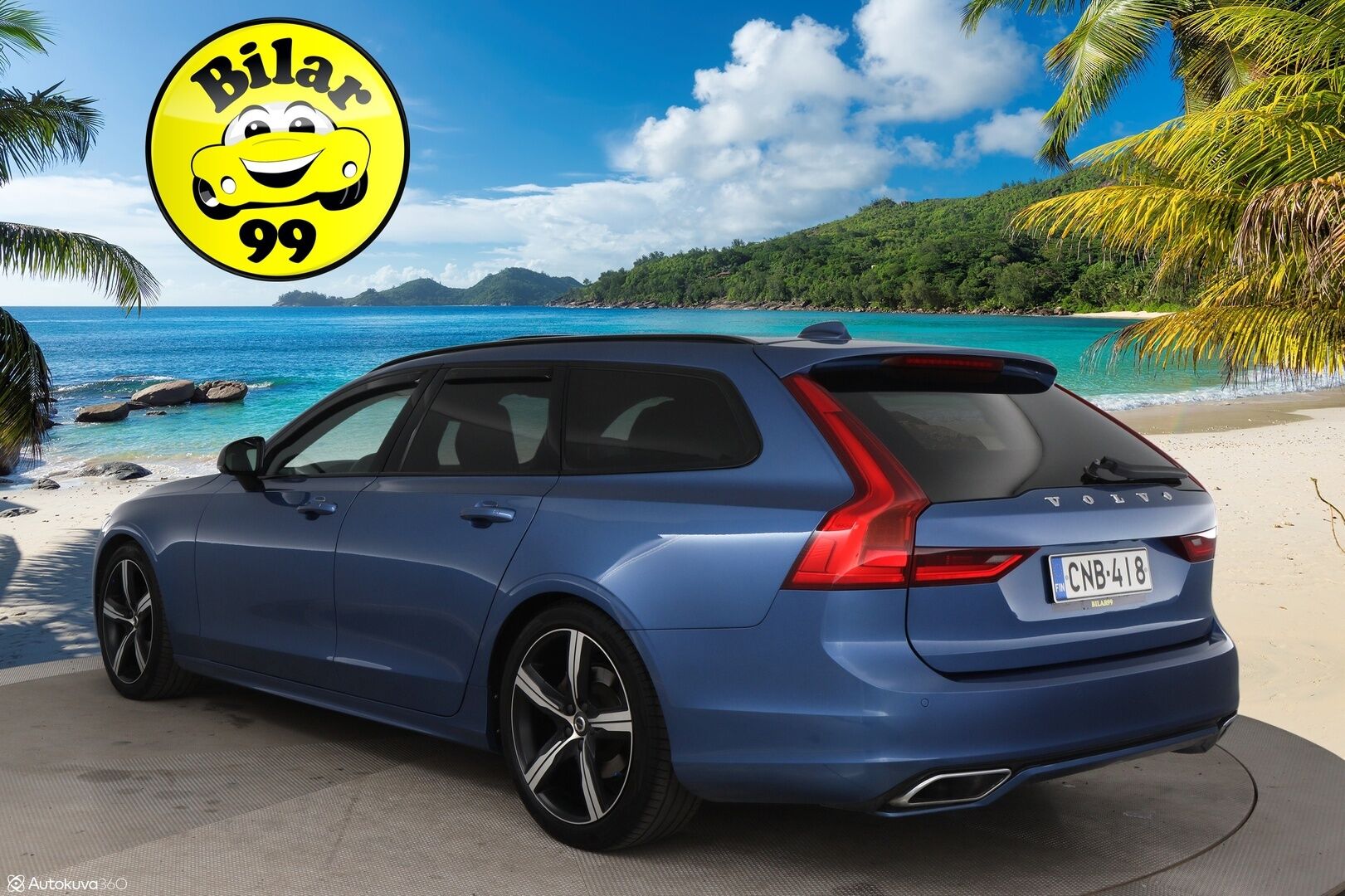 Volvo V90 2020 D3 Business R-Design aut / Adapt. Vakkari / Panorama / H&K / Koukku / P-kamera / BLIS / Muistipenkki / Apple&Android - 2 omisteinen Suomi-Auto merkkihuollettuna!
