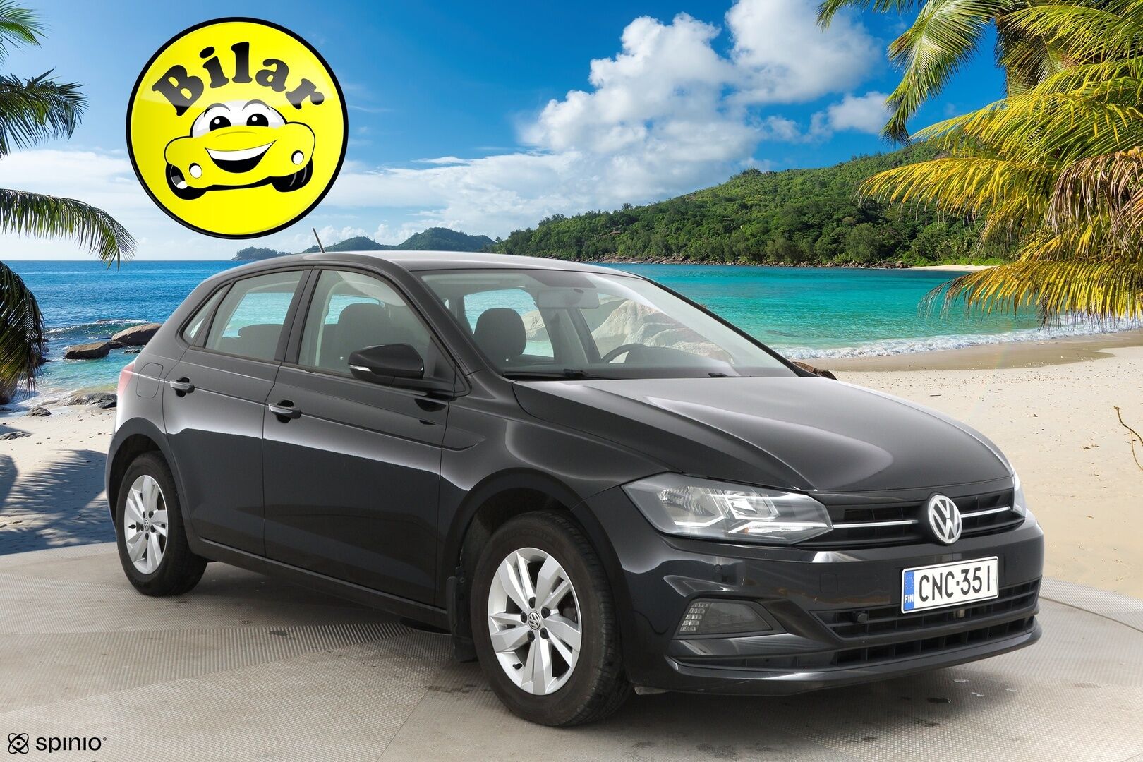 Volkswagen Polo 2019 Comfortline 1,0 TSI 70 kW (95 hv) DSG - Vakkari | Kahdet renkaat | Jakopää tehty ja juuri huollettu 6/26 | Tutkat | Apple ja Android Auto 