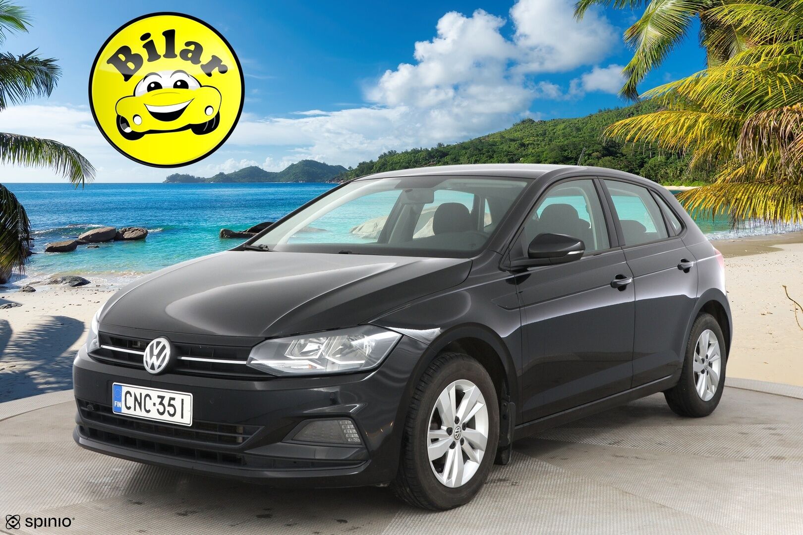 Volkswagen Polo 2019 Comfortline 1,0 TSI 70 kW (95 hv) DSG - Vakkari | Kahdet renkaat | Jakopää tehty ja juuri huollettu 6/26 | Tutkat | Apple ja Android Auto 